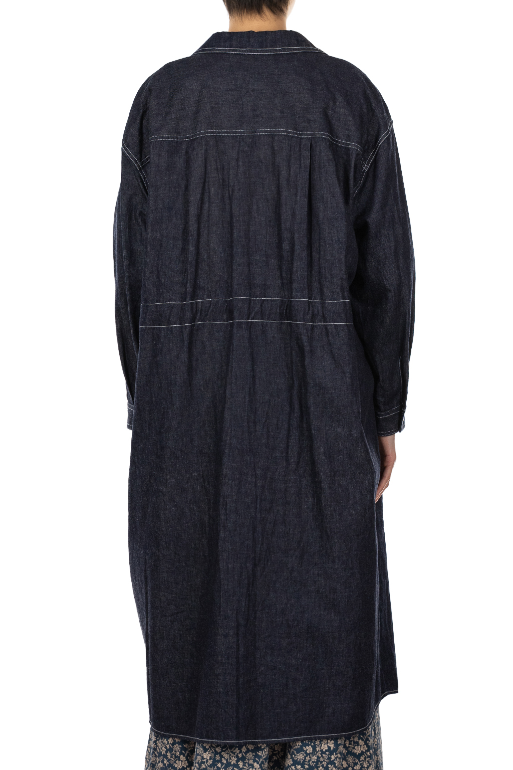 Manon - Denim Work Dress with Drop Shoulder
