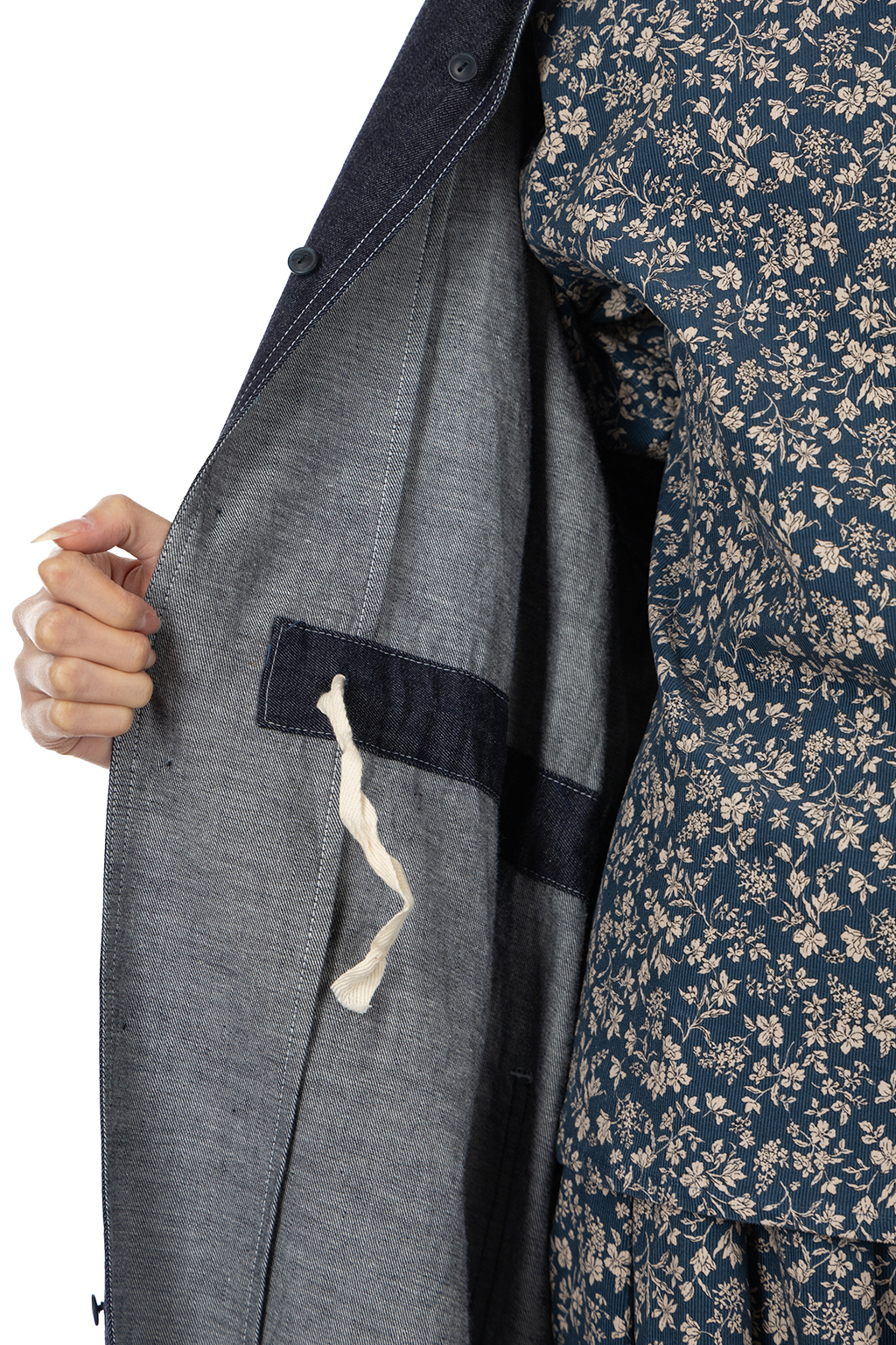 Manon - Denim Work Dress with Drop Shoulder