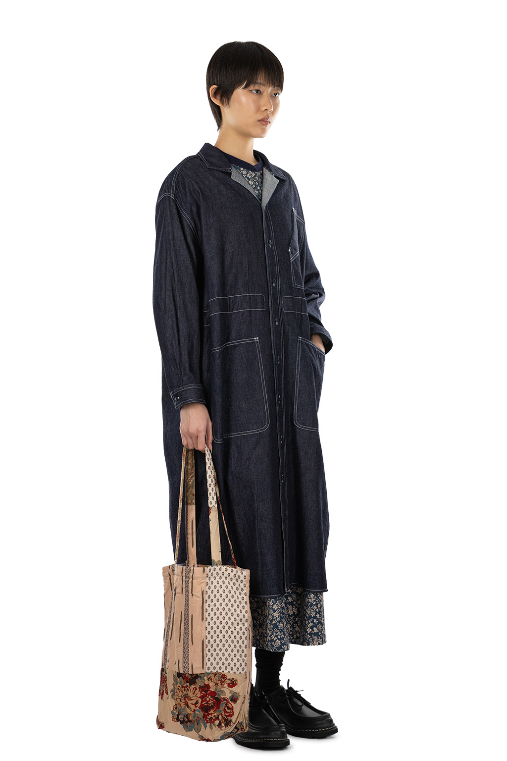 Manon - Denim Work Dress with Drop Shoulder