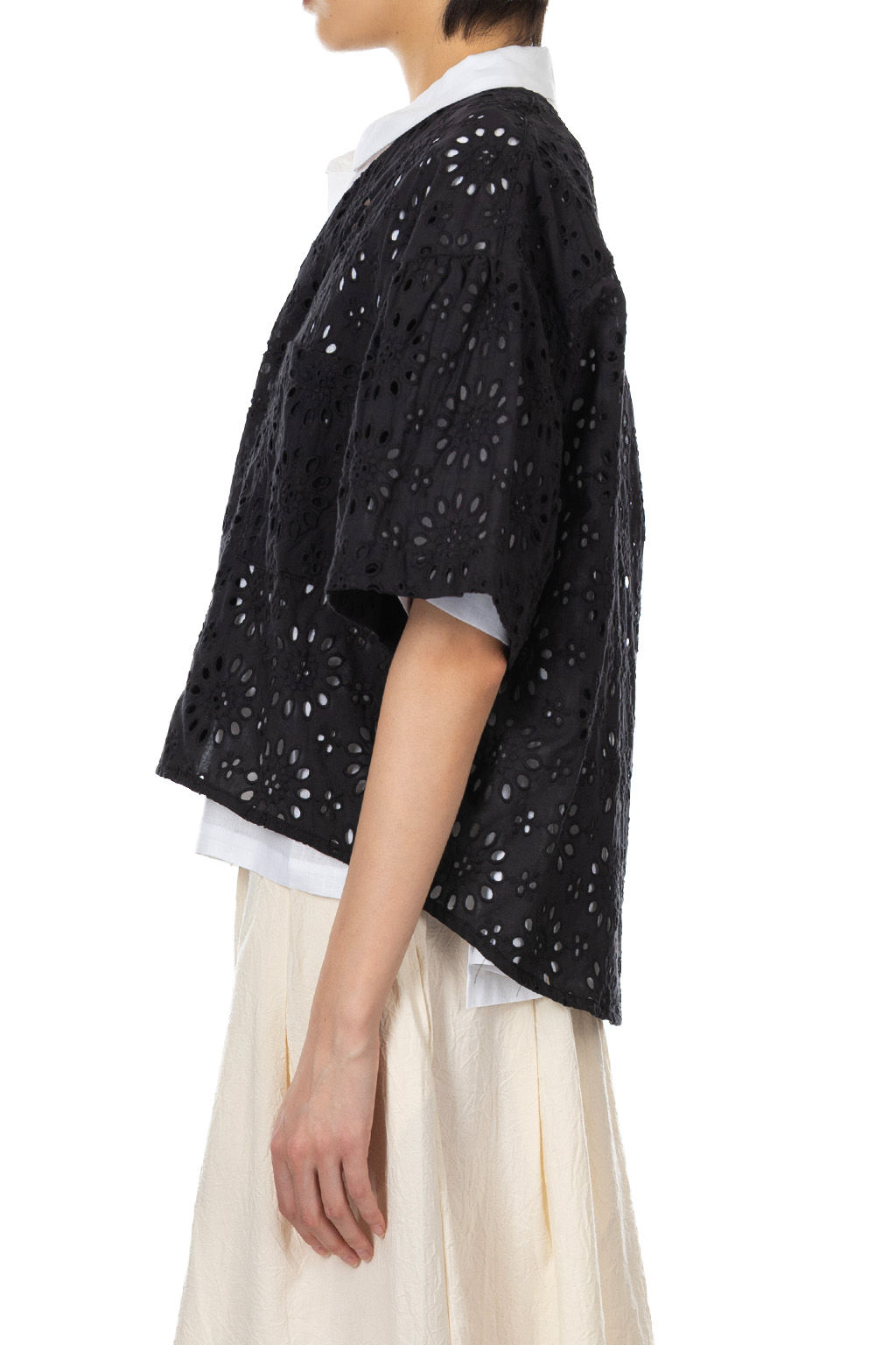 Manon - Floral Blouse - Black