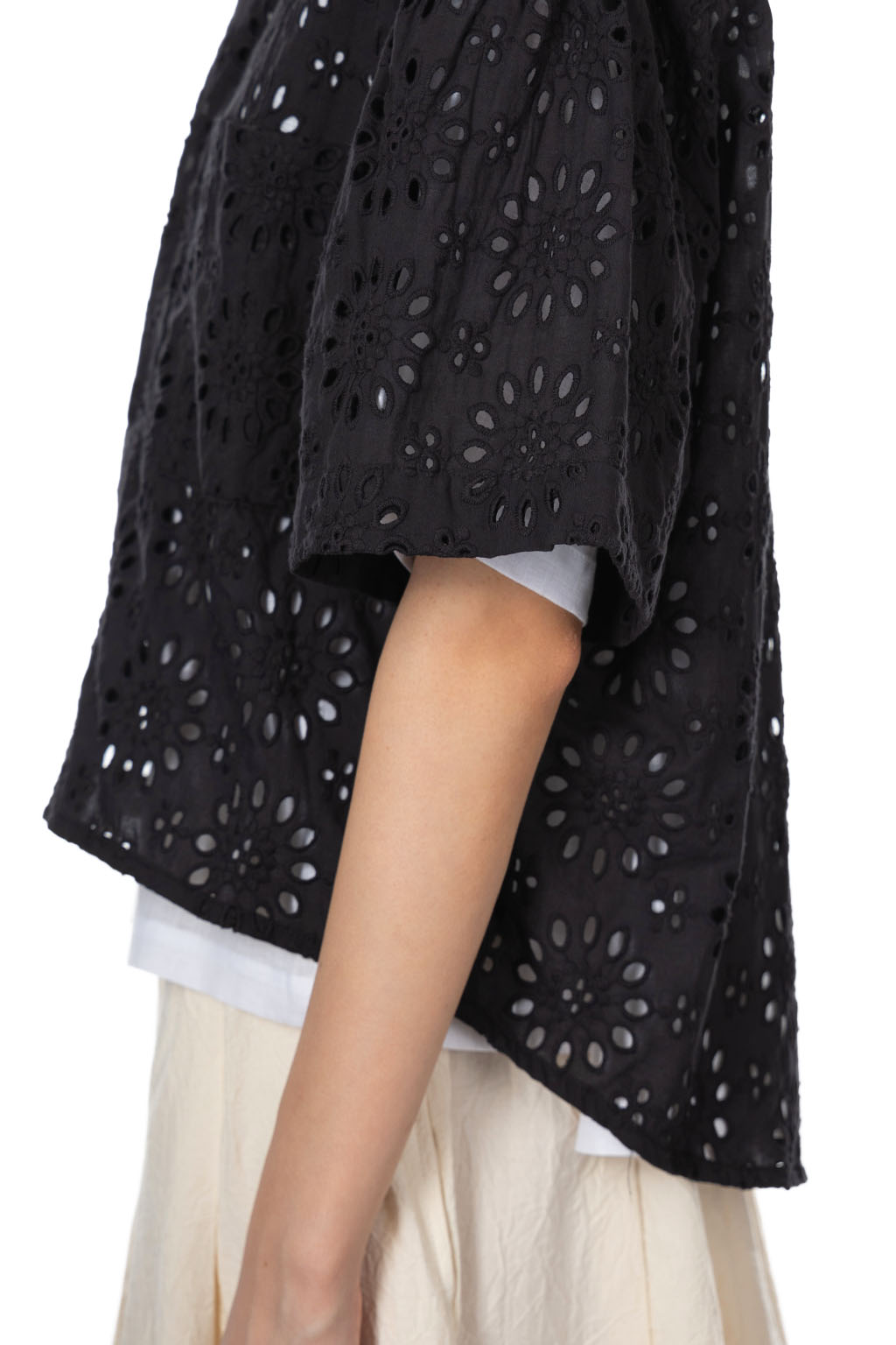 Manon - Floral Blouse - Black