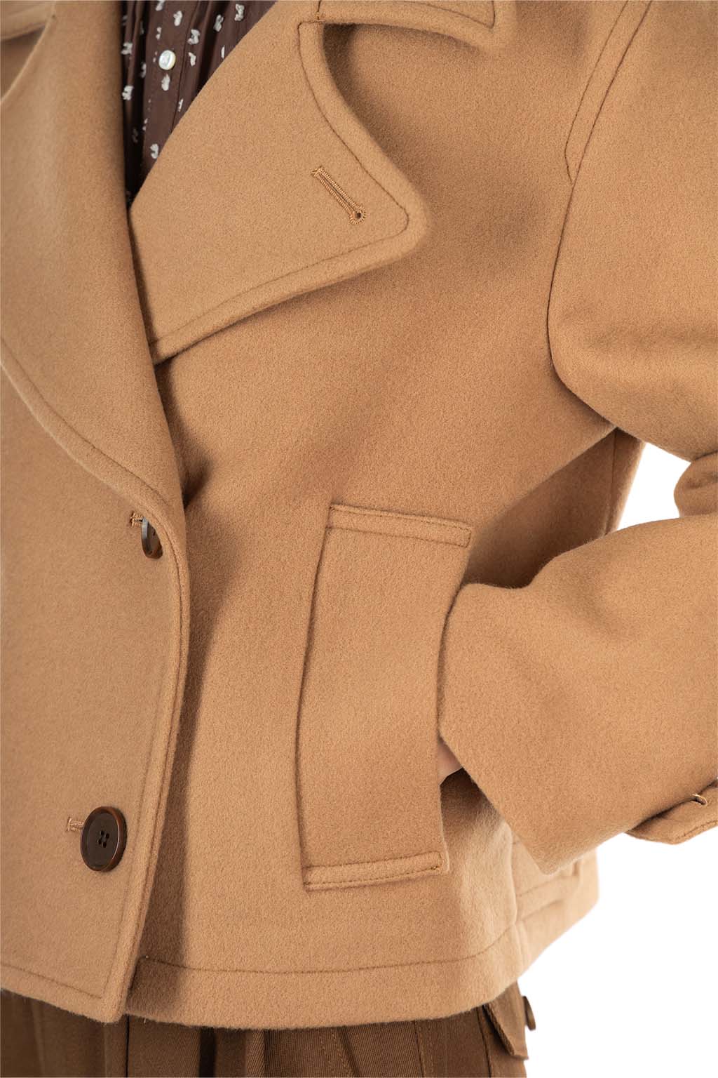 Manon - MELTON SHORT  Pea Jacket