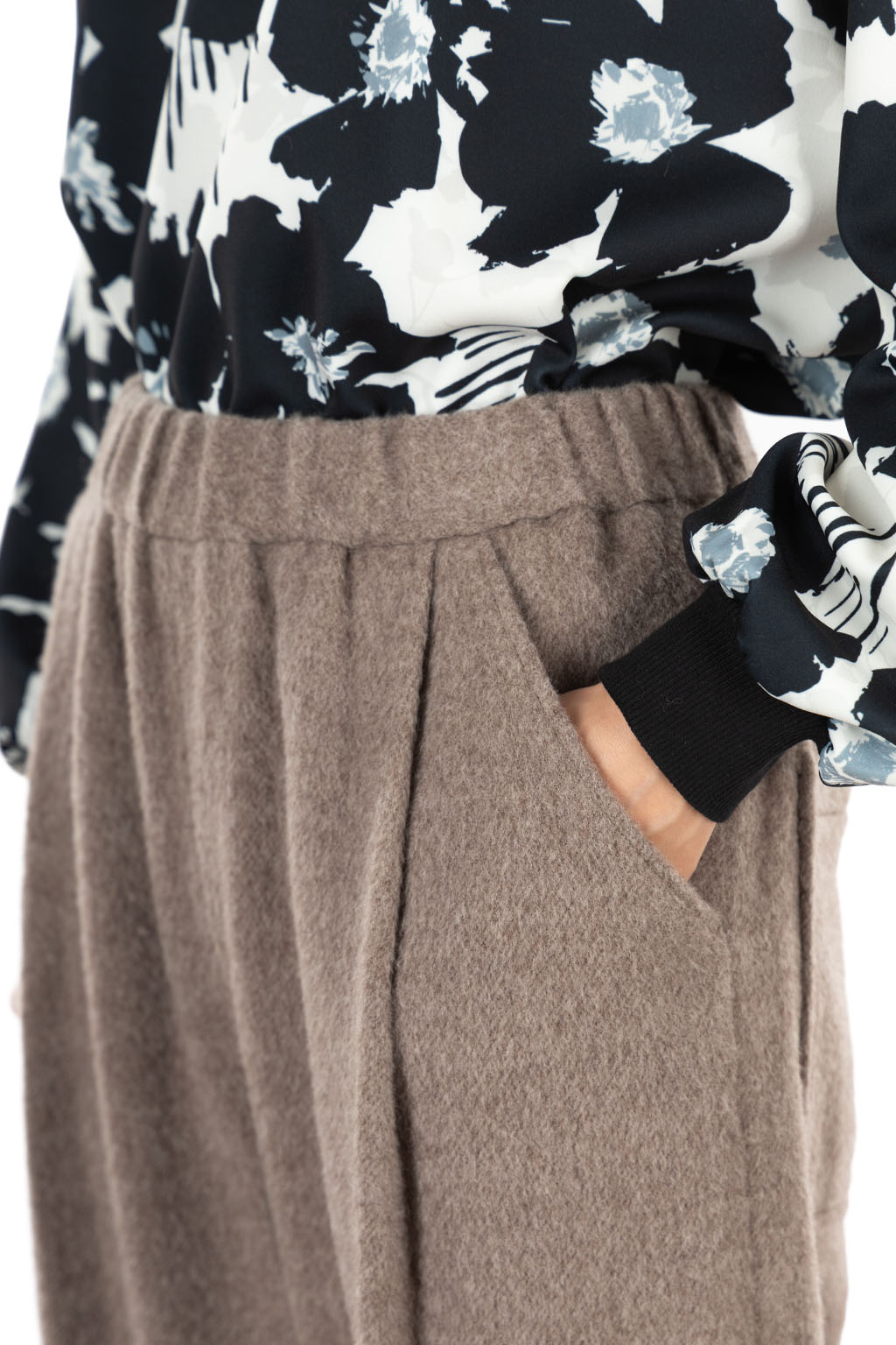 Manon - SHAGGY WOOL EASY WIDE PANTS