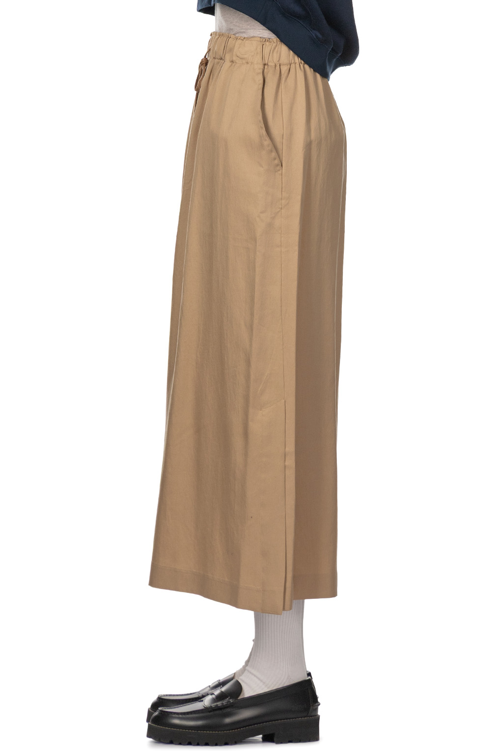 Manon - Slit Tight Skirt - Camel