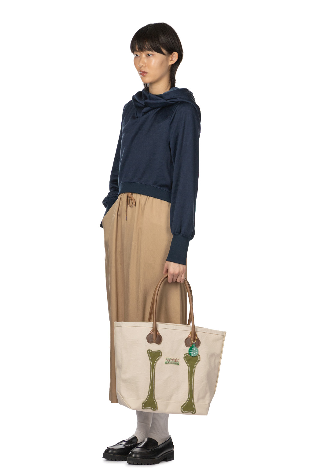 Manon - Slit Tight Skirt - Camel