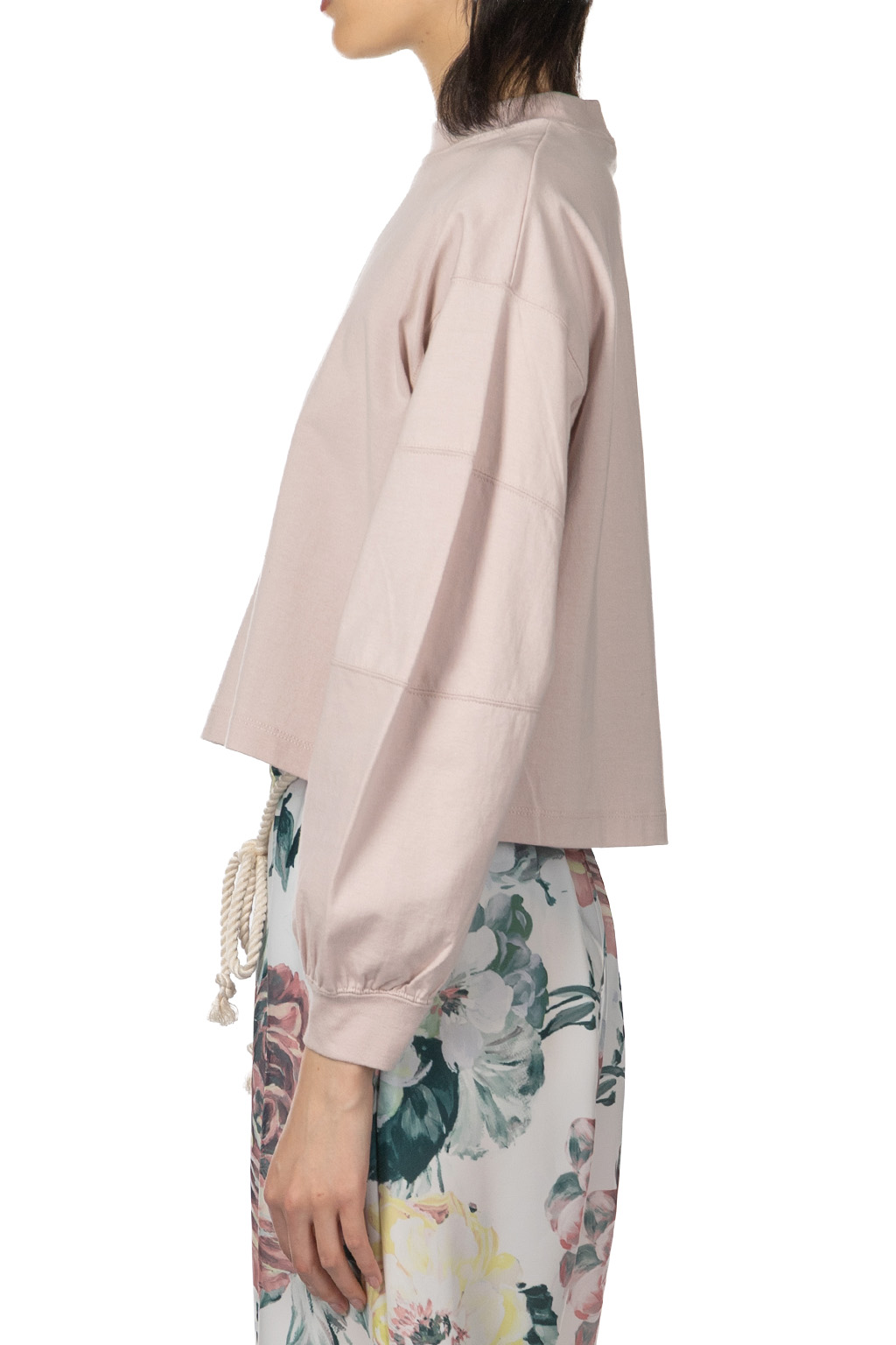 Manon - Swich Sleeve LS Tee - Pink