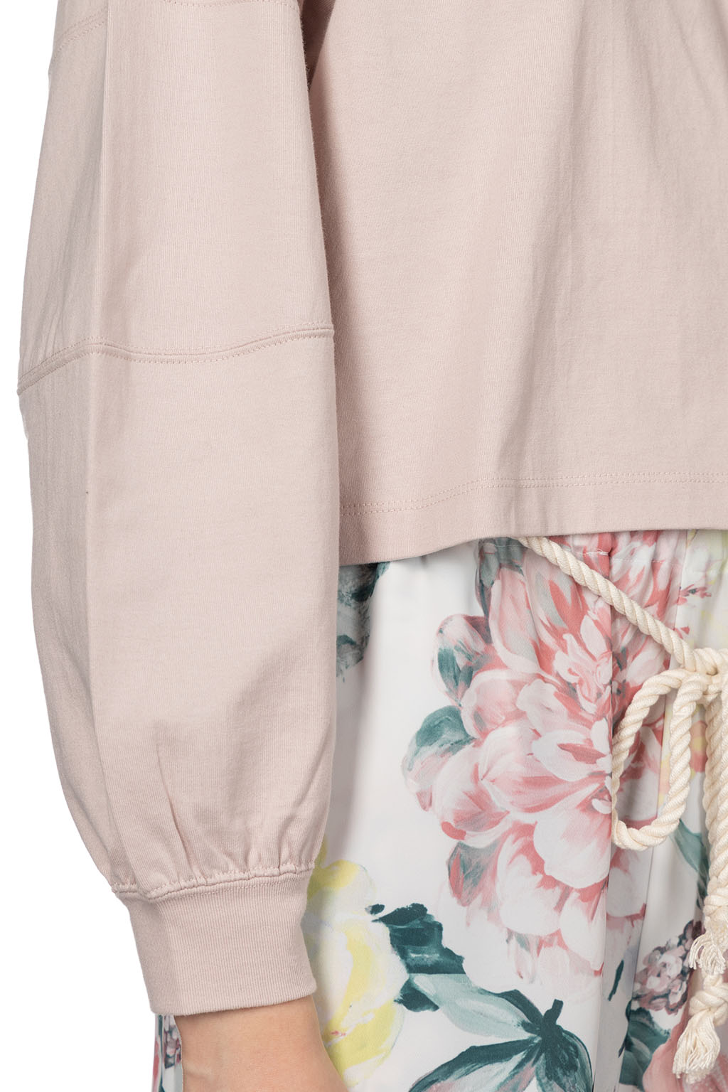 Manon - Swich Sleeve LS Tee - Pink