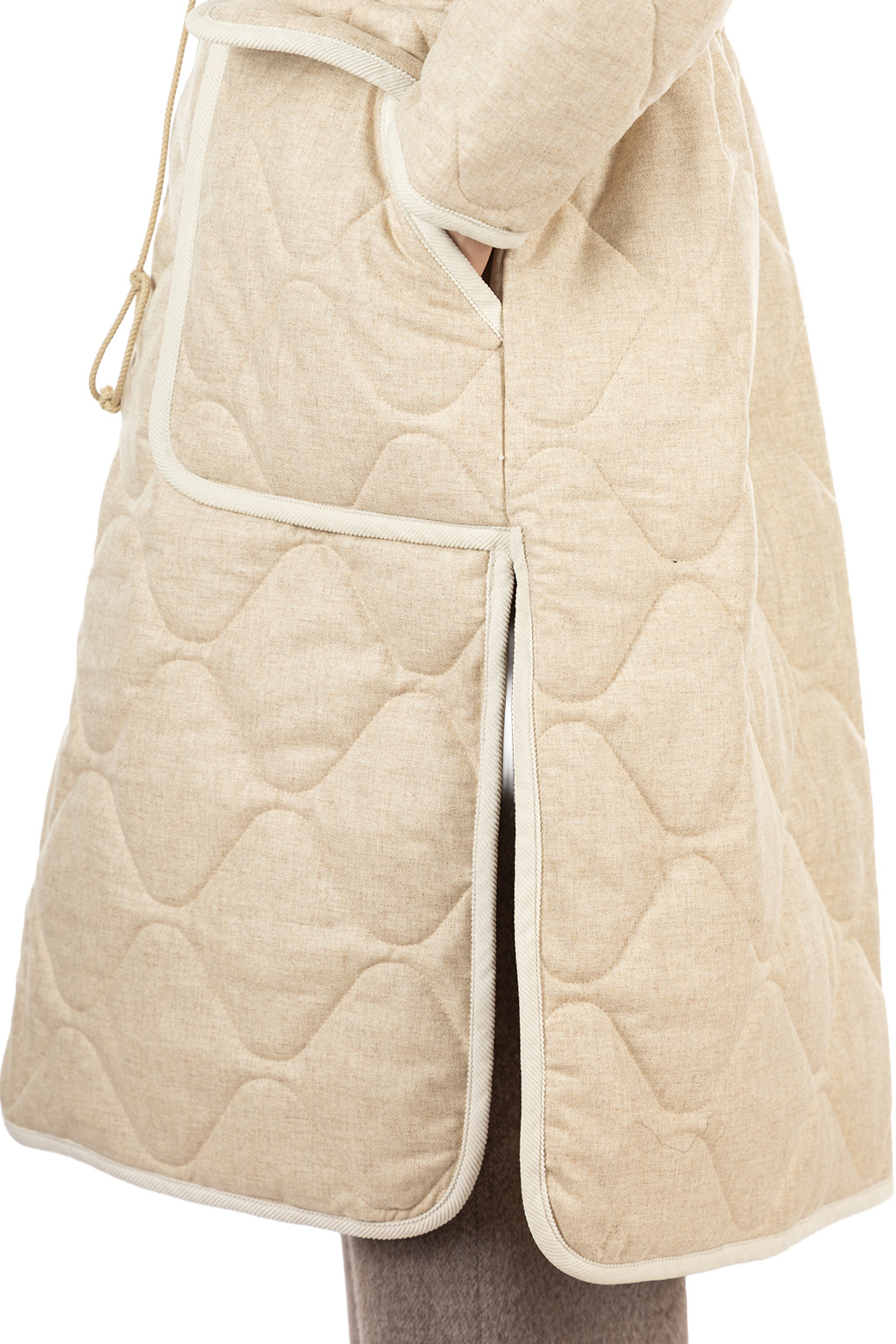 Manon - WOOL QUILT PIPING COAT