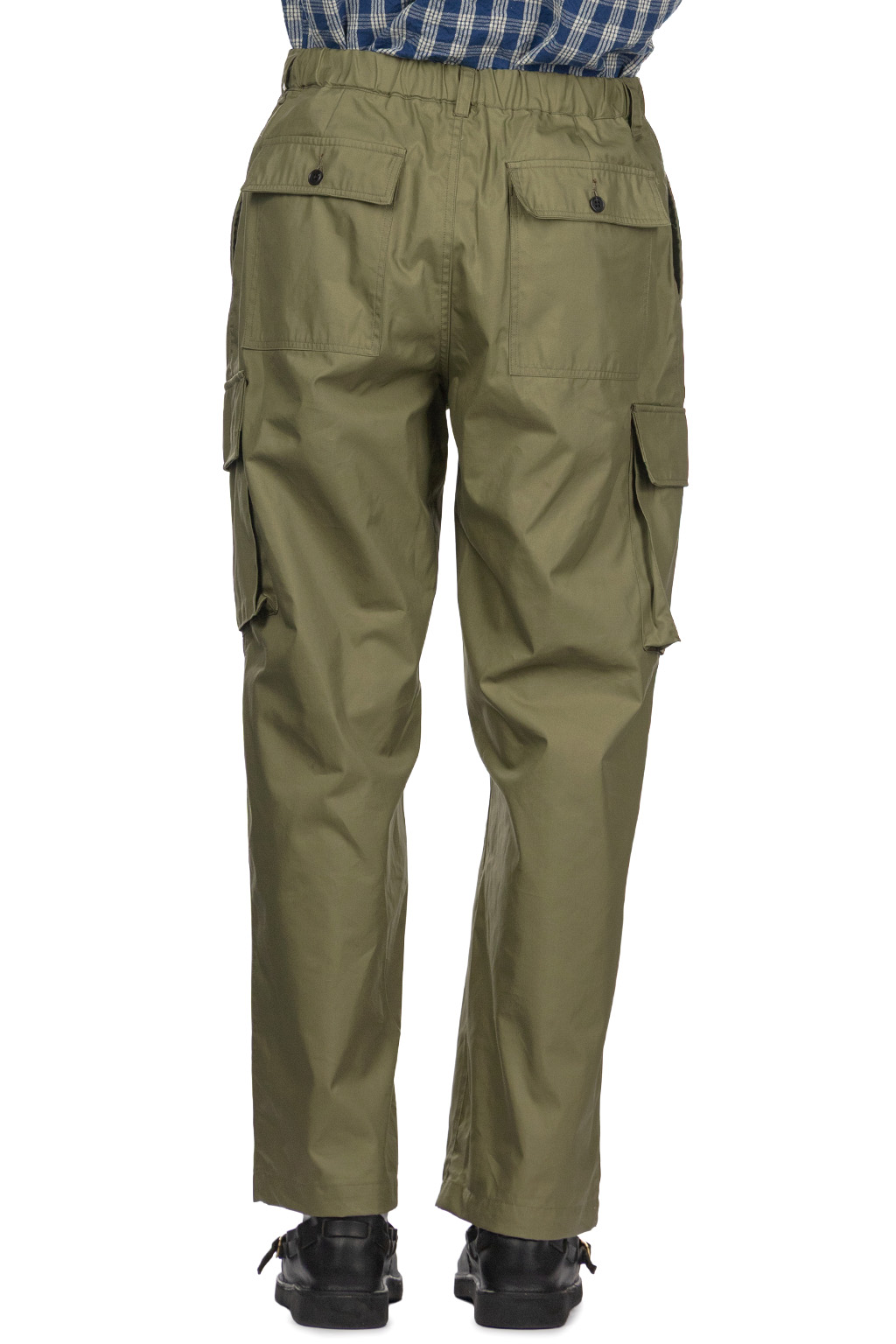 Manual Alphabet - Cotton Nylon Gabardine Cargo Pants - ML Green