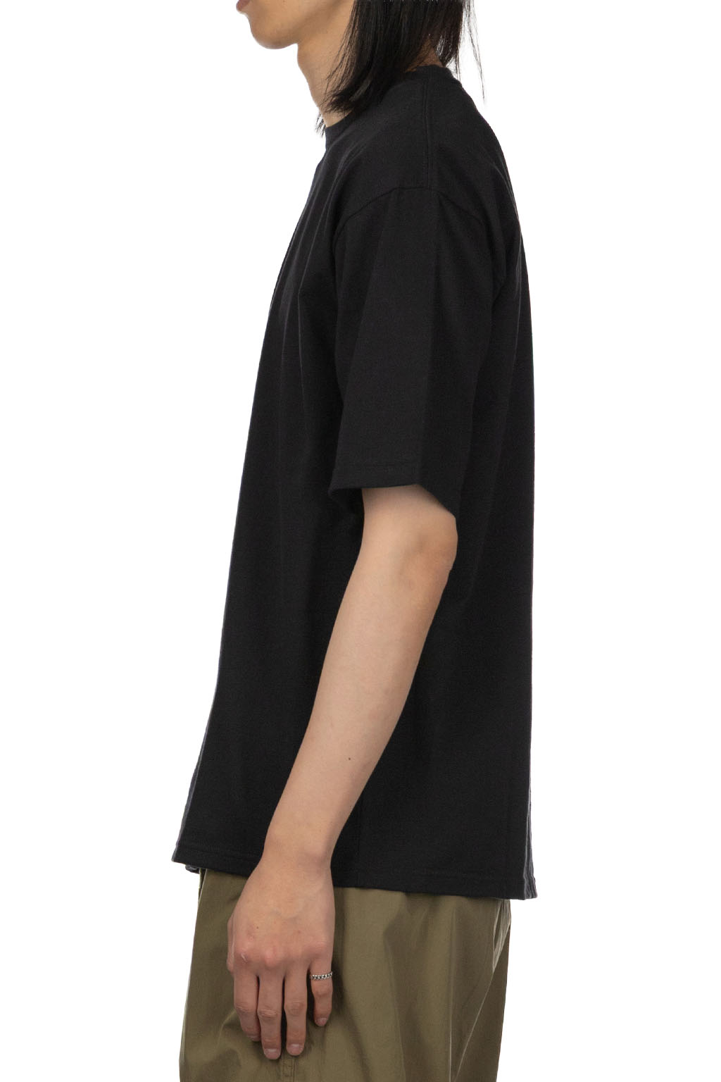 Manual Alphabet - Half Sleeve Eco Tee - Black