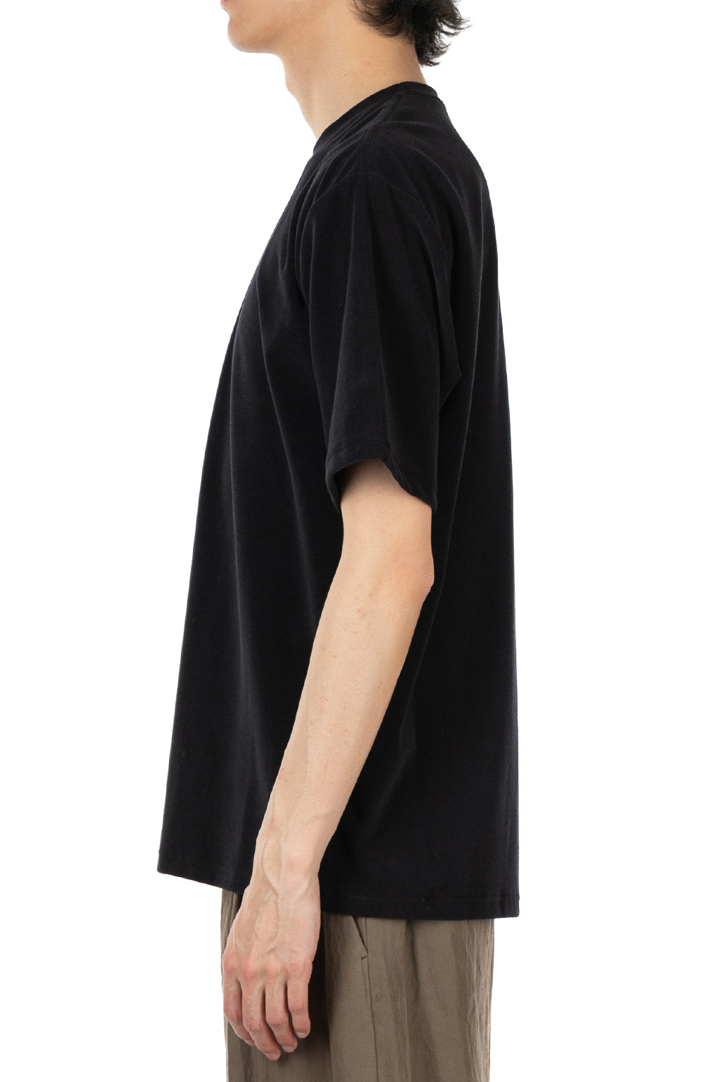 Manual Alphabet - High Gauge Pile Crew Neck Tee - Black