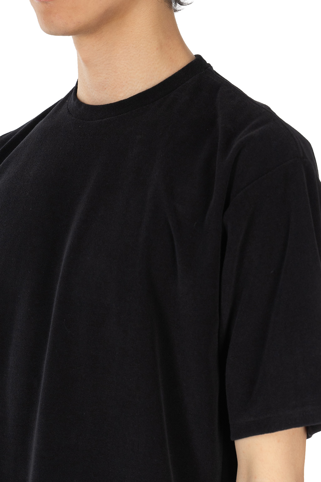 Manual Alphabet - High Gauge Pile Crew Neck Tee - Black
