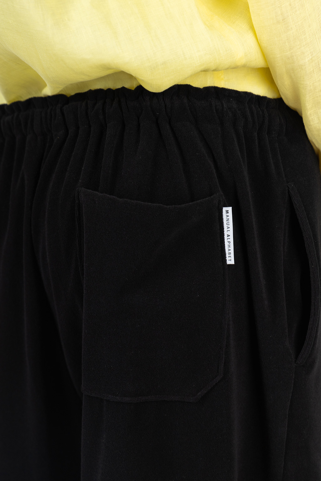 Manual Alphabet - High Gauge Pile Easy Pants - Black