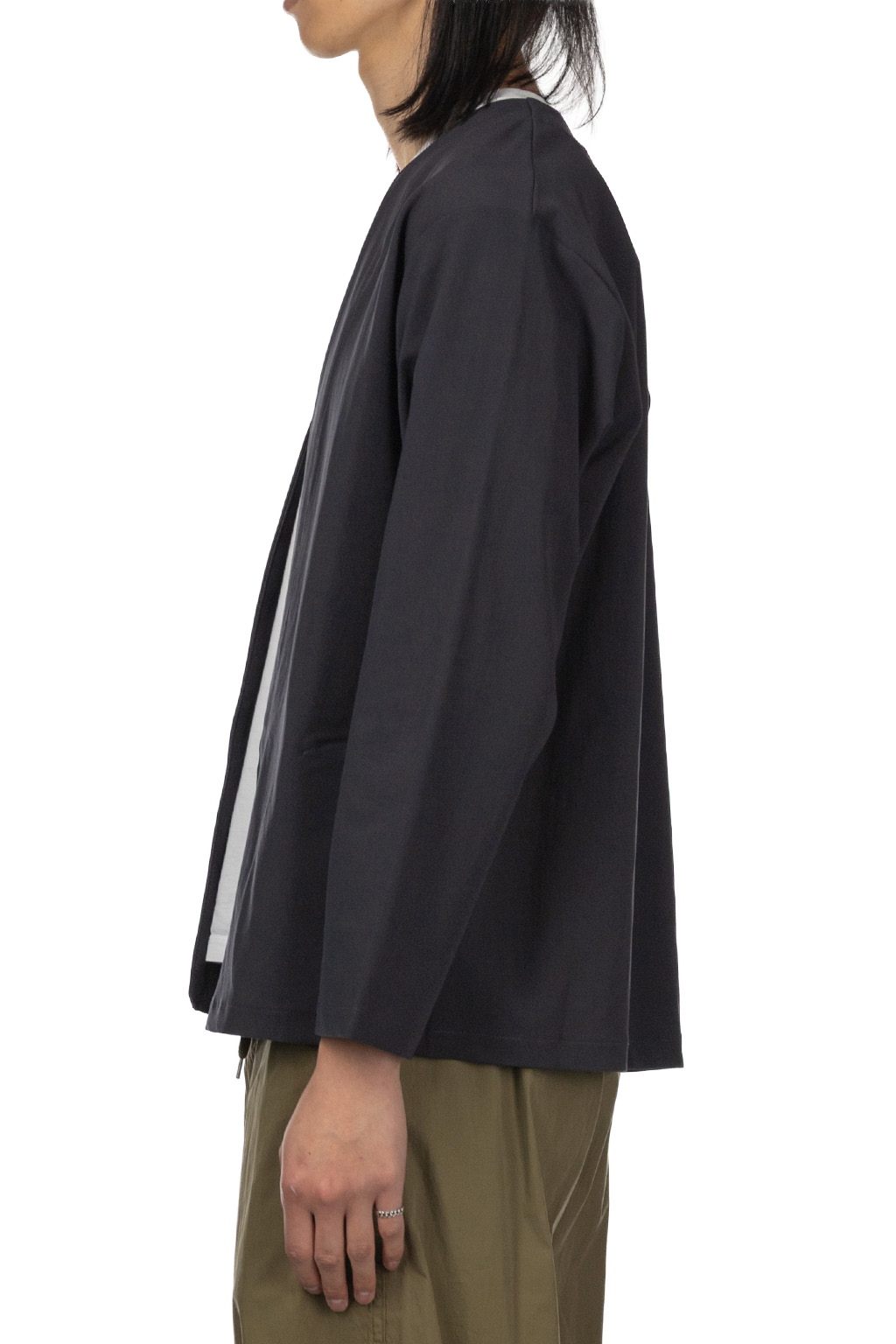 Manual Alphabet - Jourdigun Jersey Cardigan - Charcoal