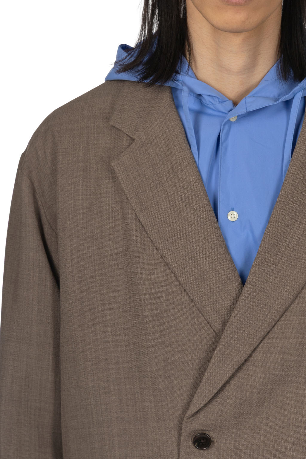 Manual Alphabet - Mesh Oxford Comfort Jacket - Mocha