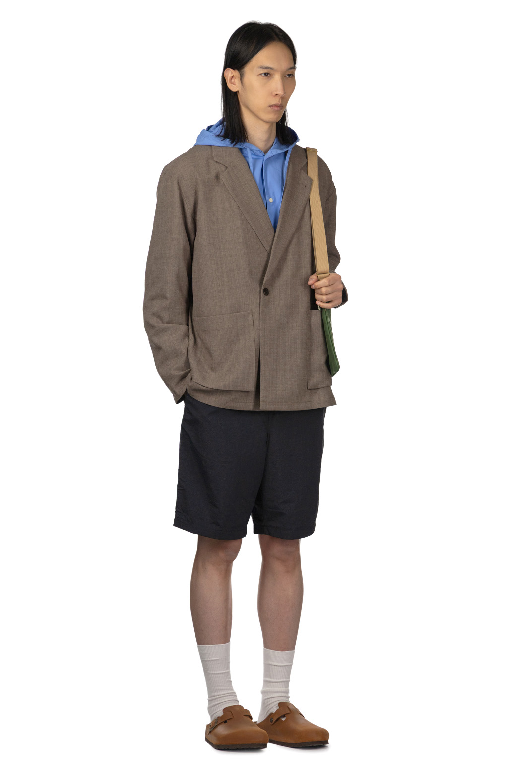 Manual Alphabet - Mesh Oxford Comfort Jacket - Mocha