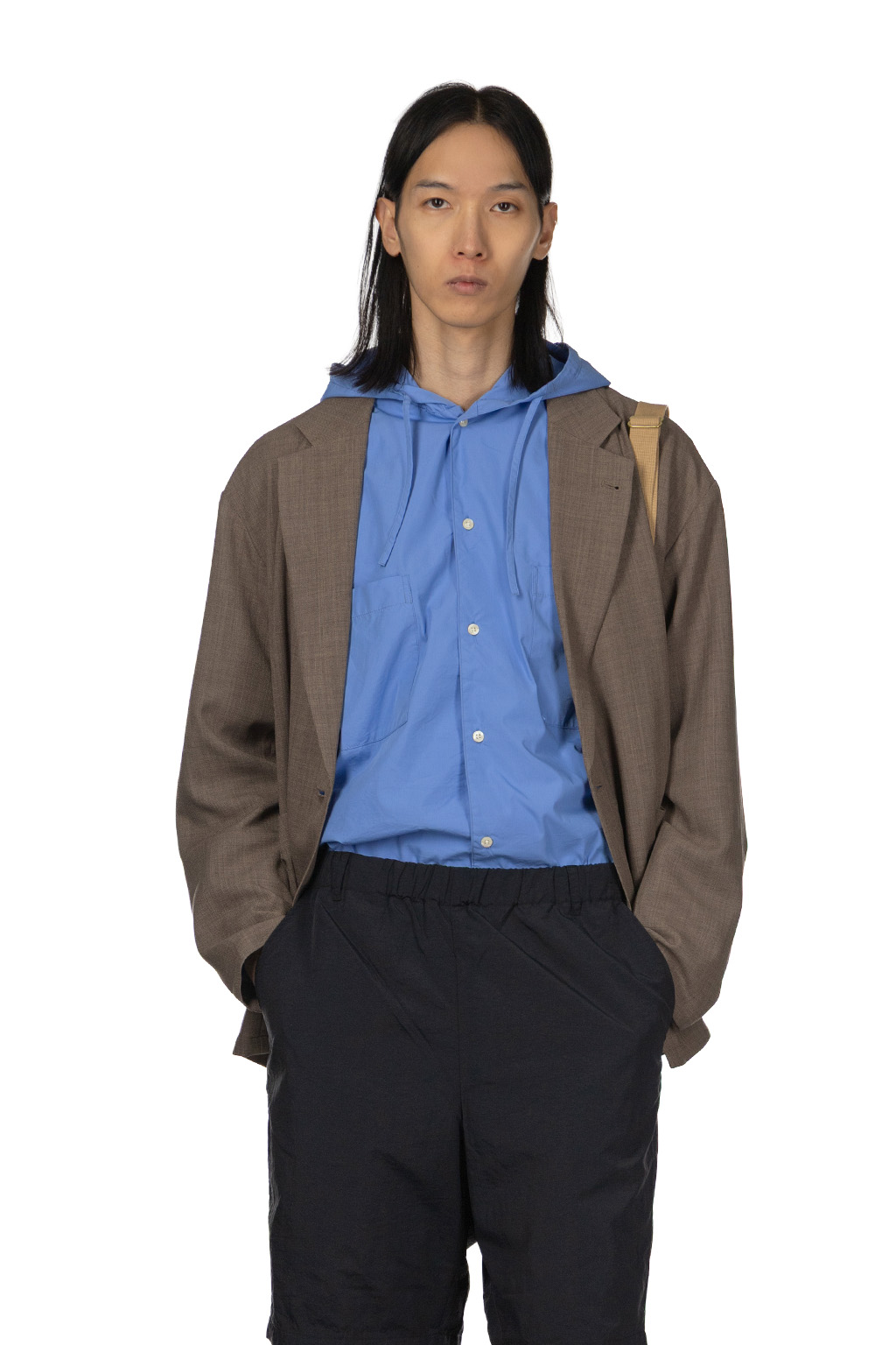 Manual Alphabet - Mesh Oxford Comfort Jacket - Mocha