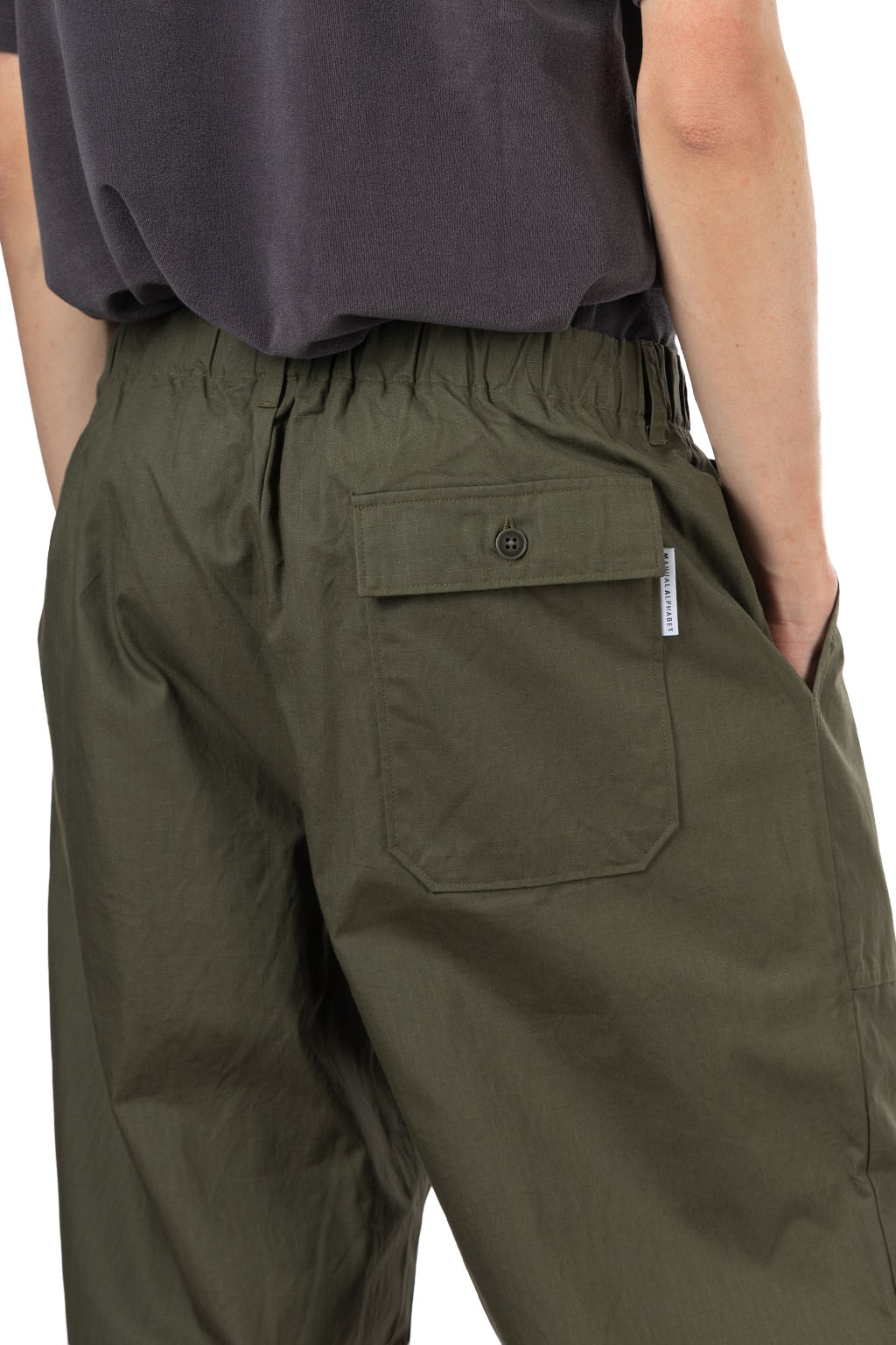Manual Alphabet - Ripstop Easy Baker Pants - Olive