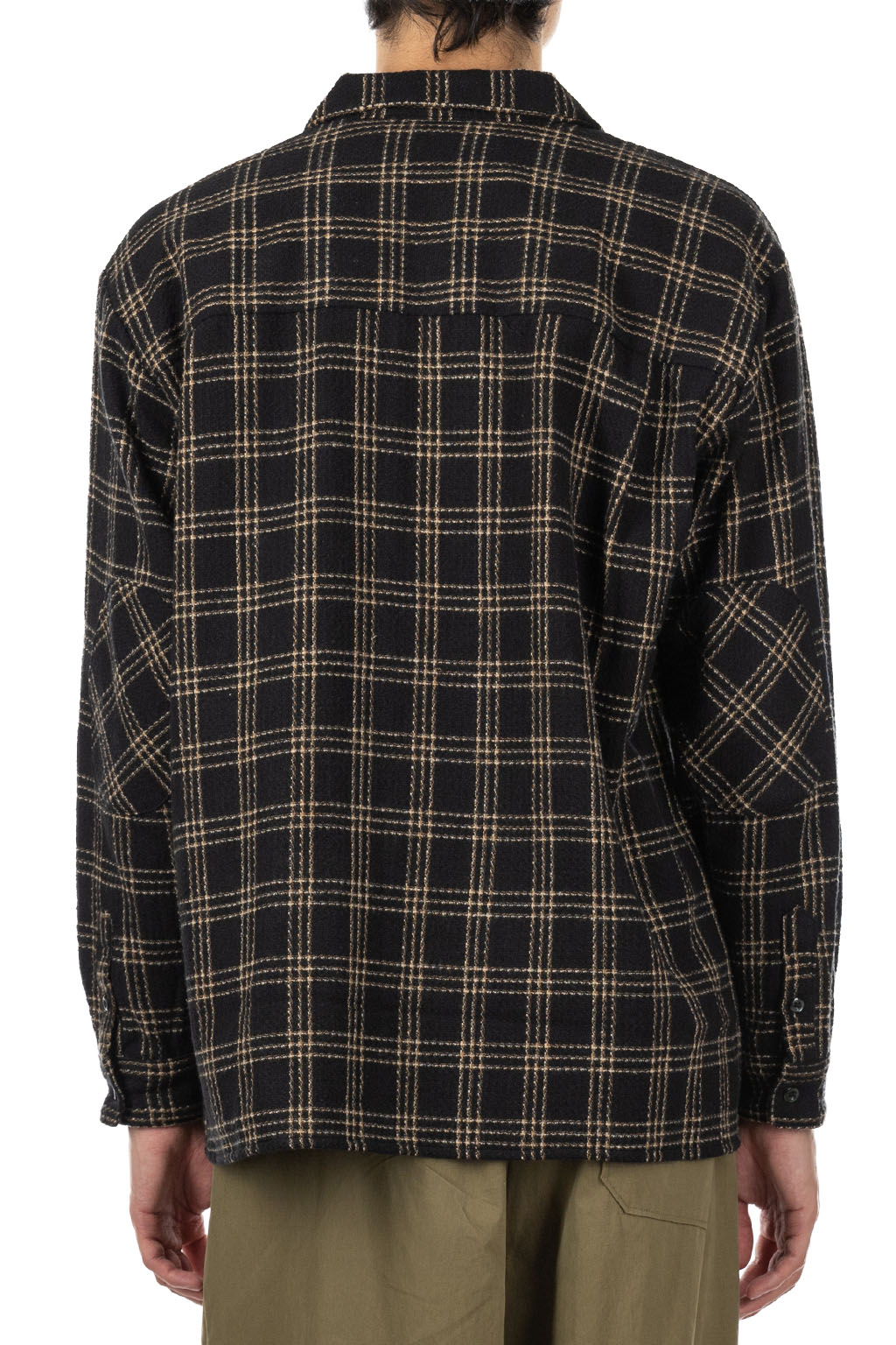 Manual Alphabet - Tweedy check Shirt - Black