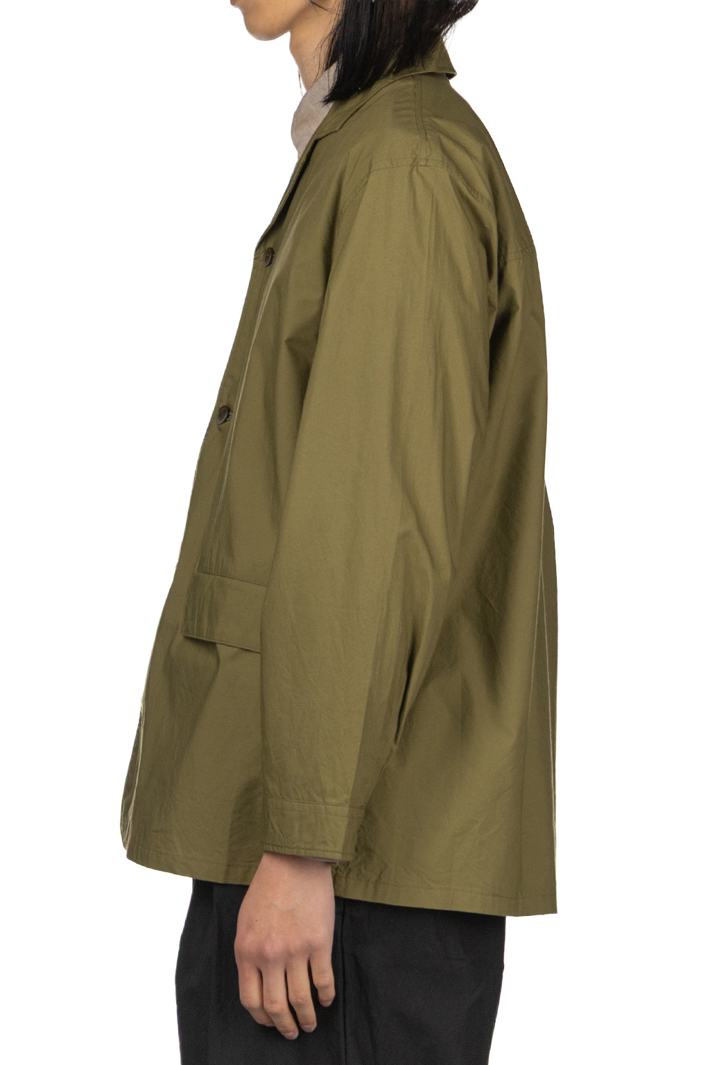 Manual Alphabet - Typewriter Shirt Jacket - ML Green