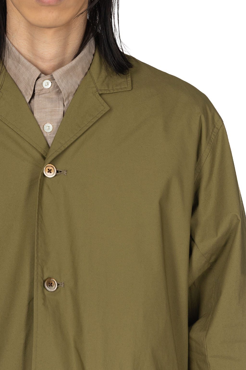 Manual Alphabet - Typewriter Shirt Jacket - ML Green