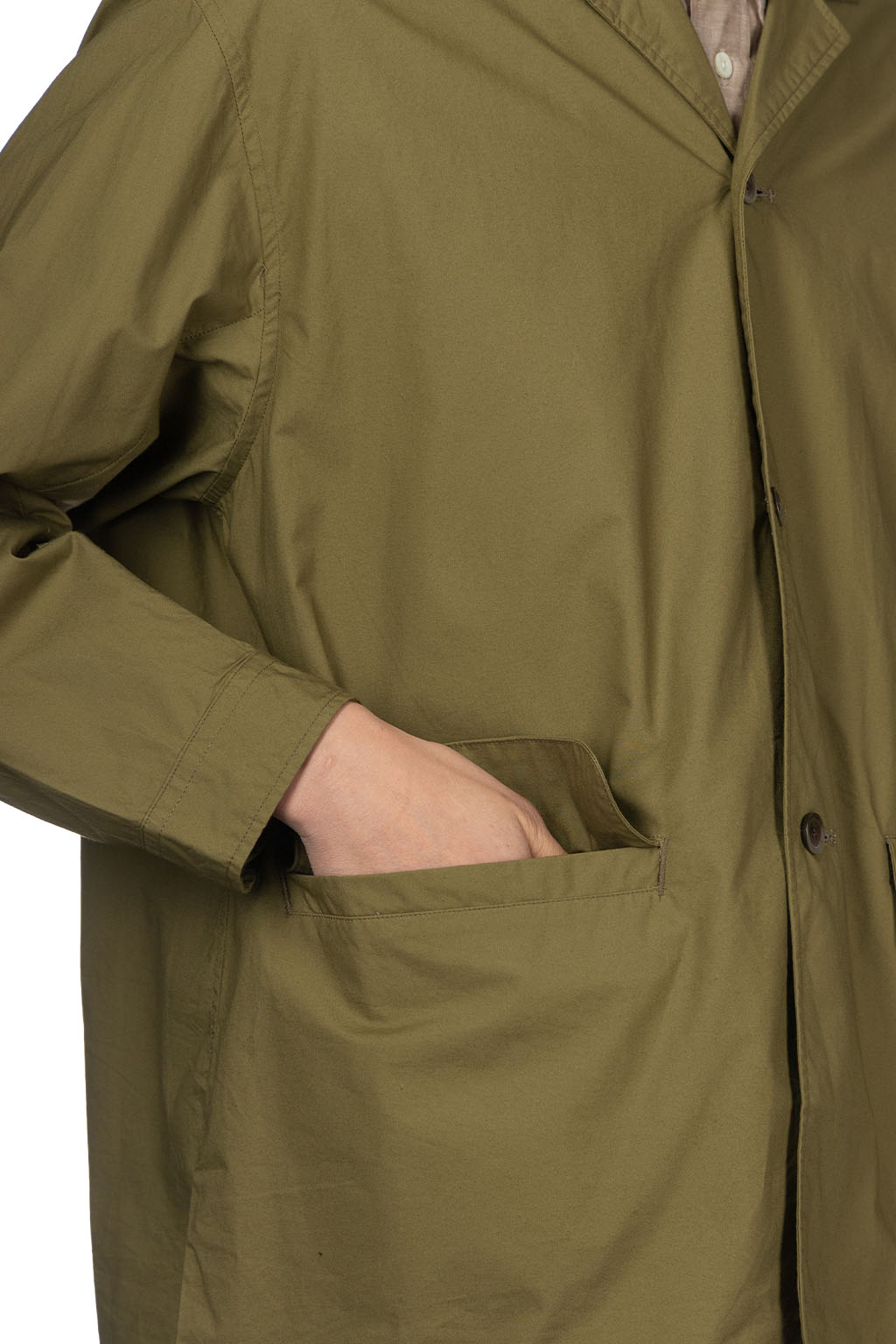 Manual Alphabet - Typewriter Shirt Jacket - ML Green