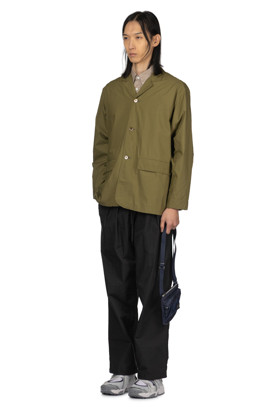 Manual Alphabet - Typewriter Shirt Jacket - ML Green