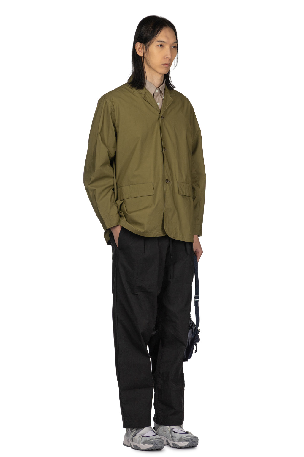 Manual Alphabet - Typewriter Shirt Jacket - ML Green