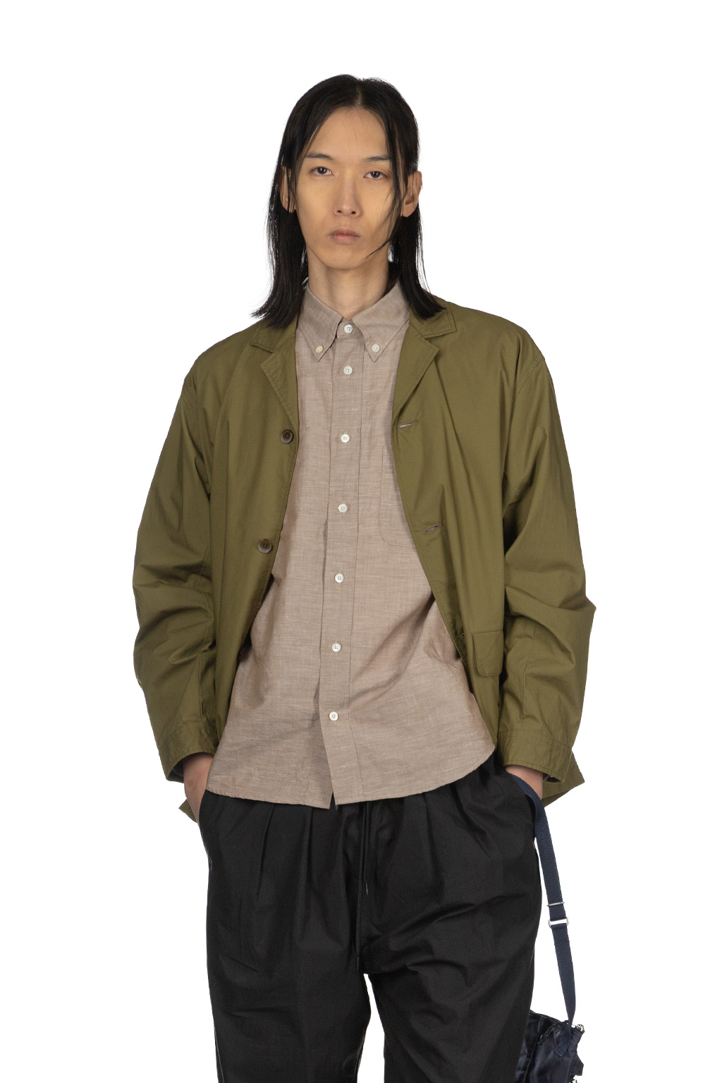Manual Alphabet - Typewriter Shirt Jacket - ML Green