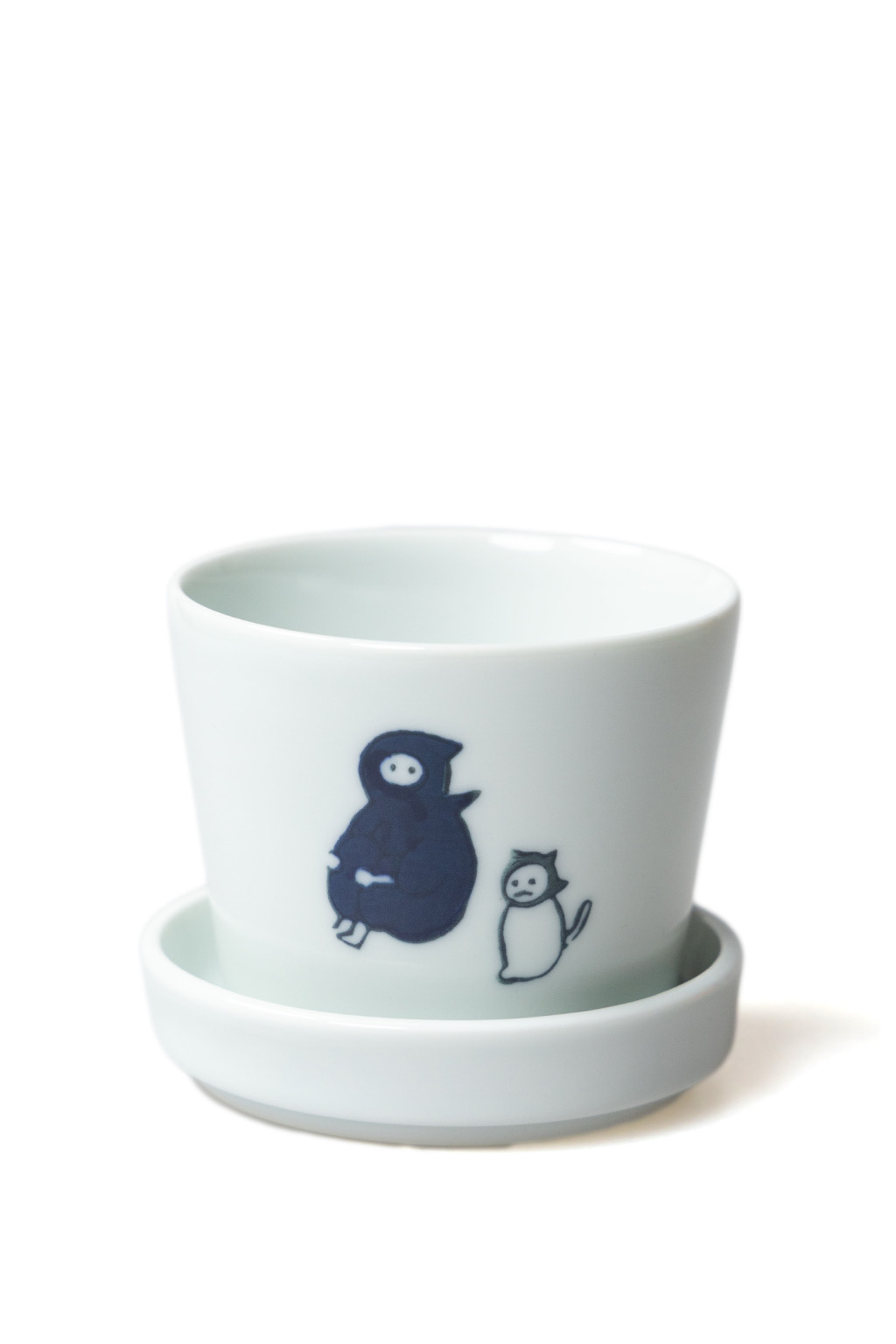 Mino Pottery - KYU-JITSU Cup & Plate Set - Ninja