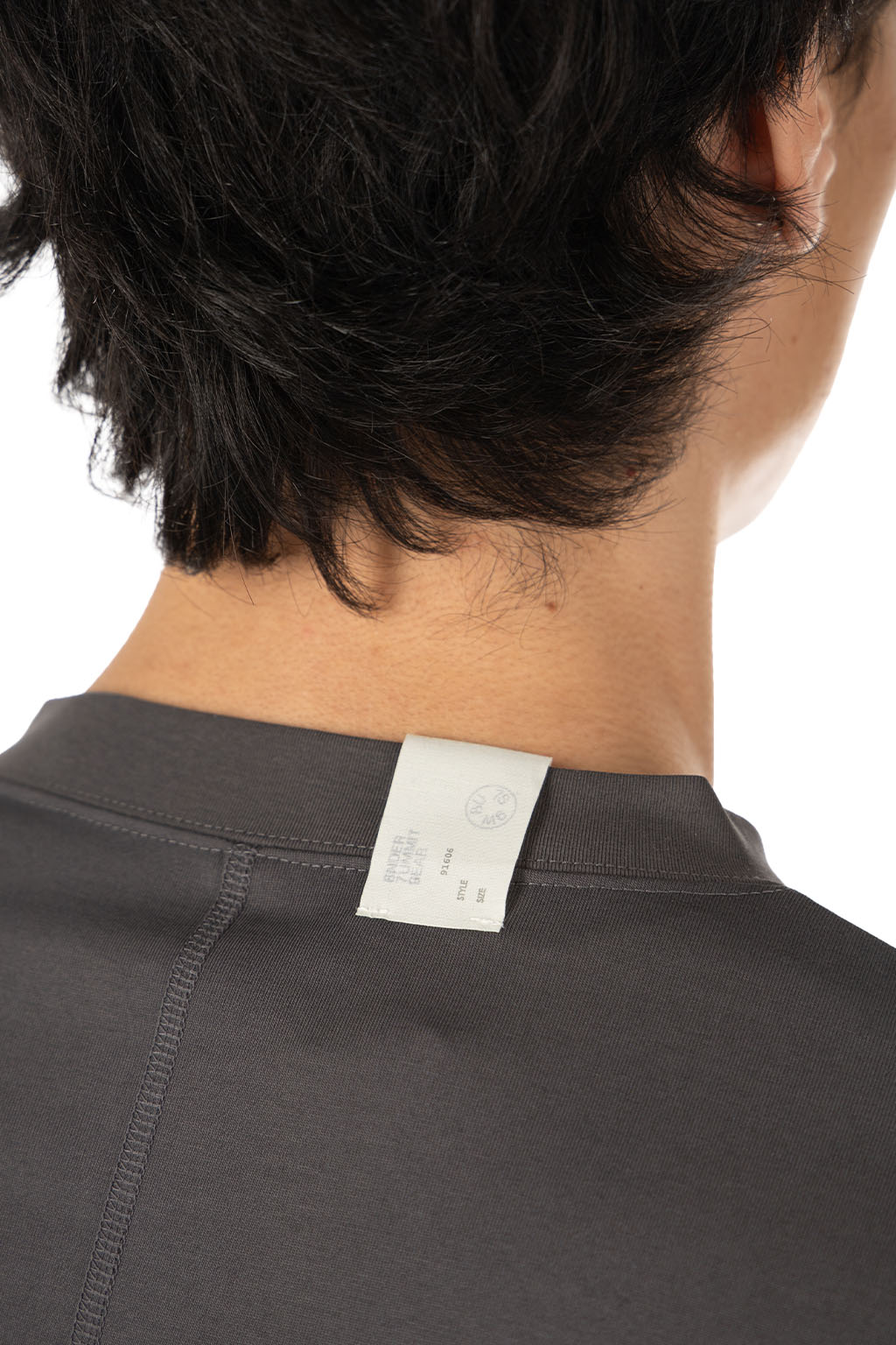 N Hoolywood - Crew Neck Long Sleeve T-Shirt - Charcoal