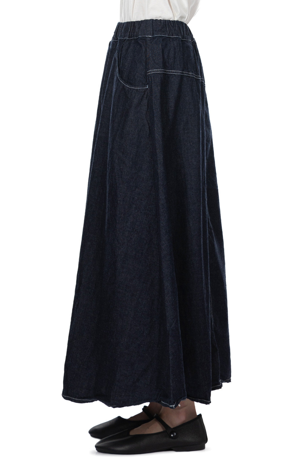 NARU  - 8oz Denim Noppo Skirt - Indigo