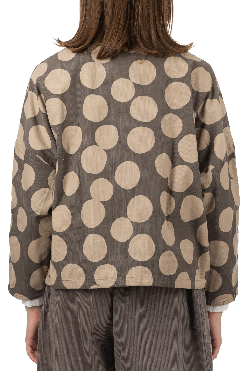 NARU  - Corduroy Dot Pullover - Charcoal