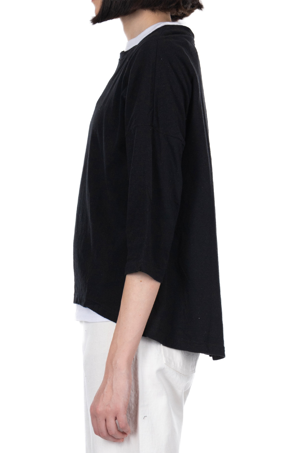 NARU  - Cotton A-Line Pullover - Black