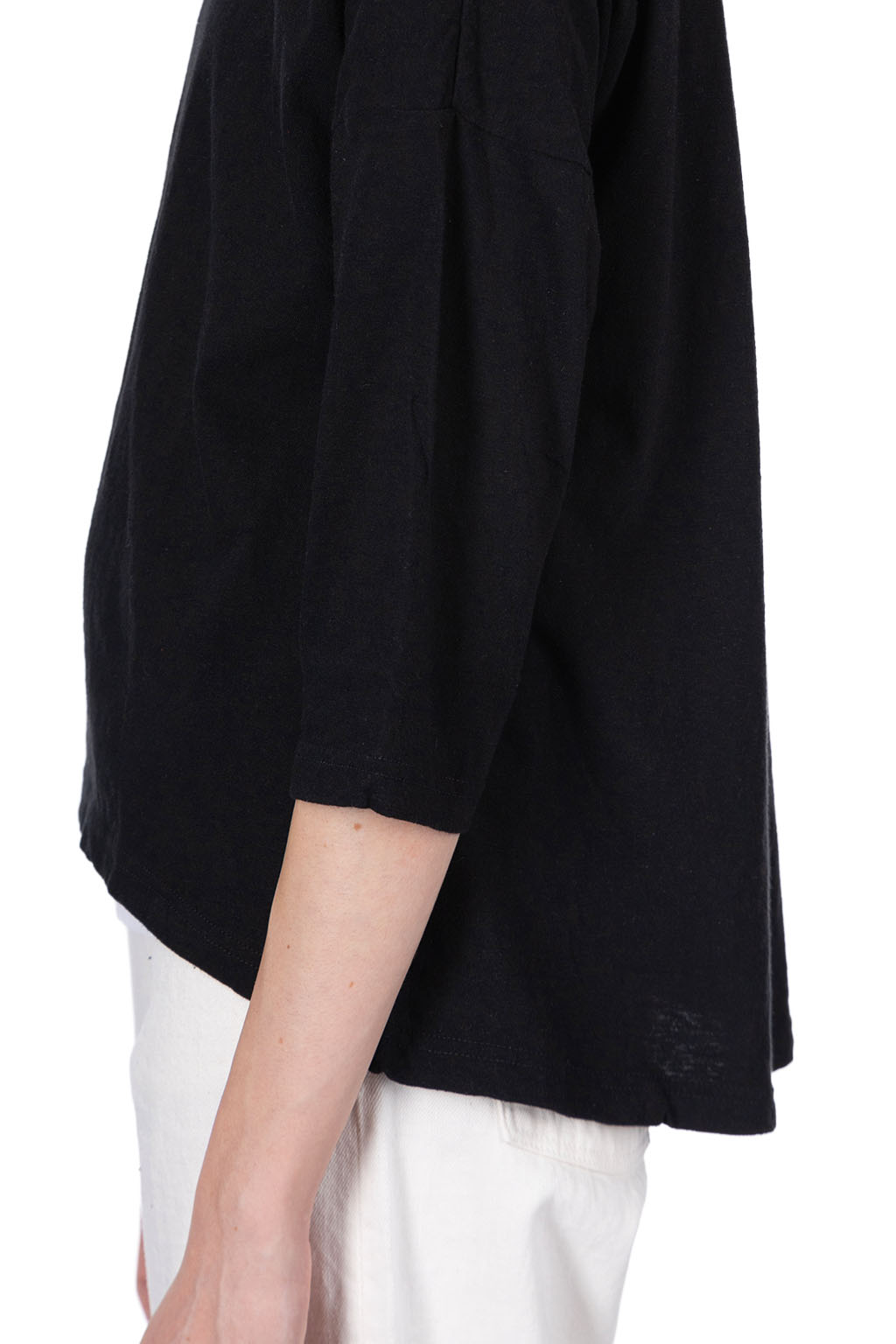 NARU  - Cotton A-Line Pullover - Black