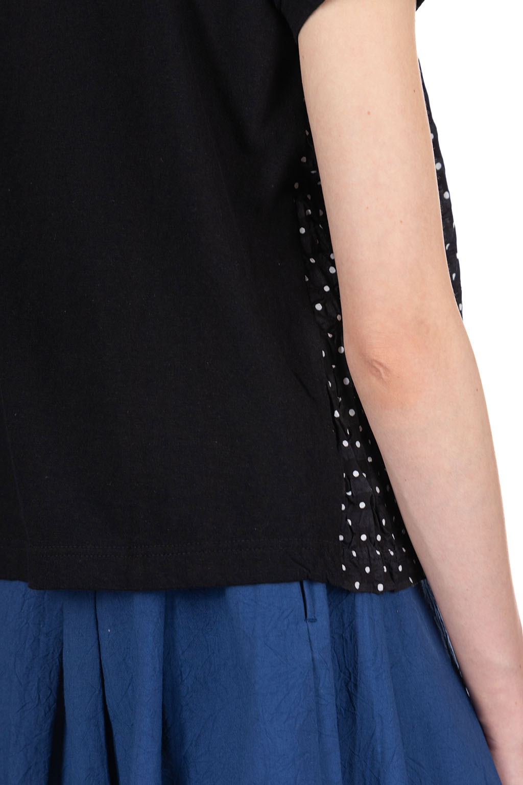 NARU  - Cotton Lawn Dot Shirt - Black