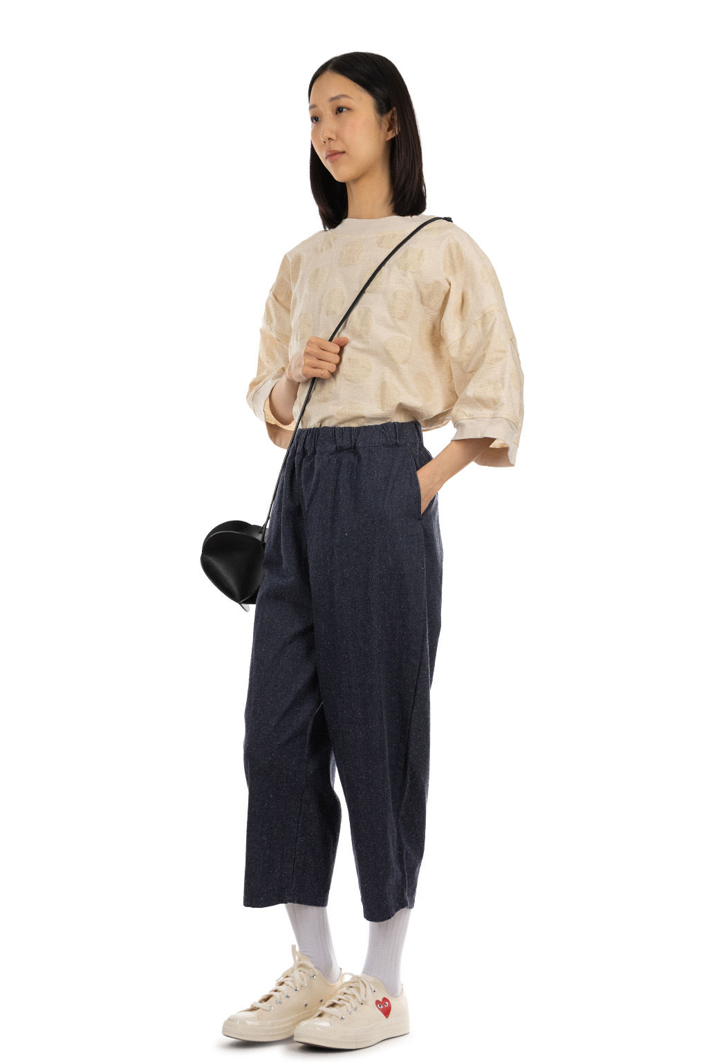 NARU  - Cotton Silk Denim Egg Pants