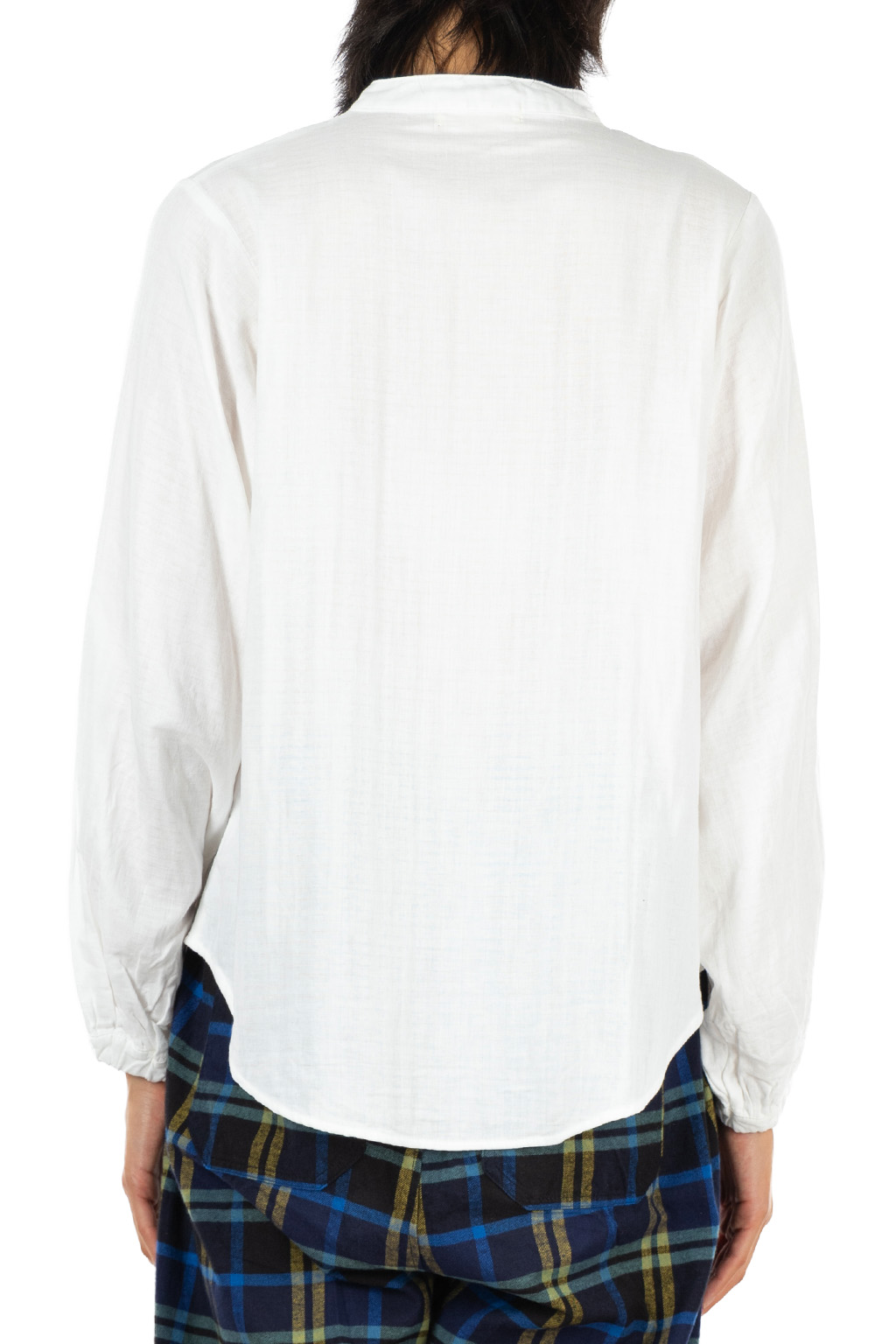 NARU  - Double Gauze Volume Sleeve Shirt - Off White