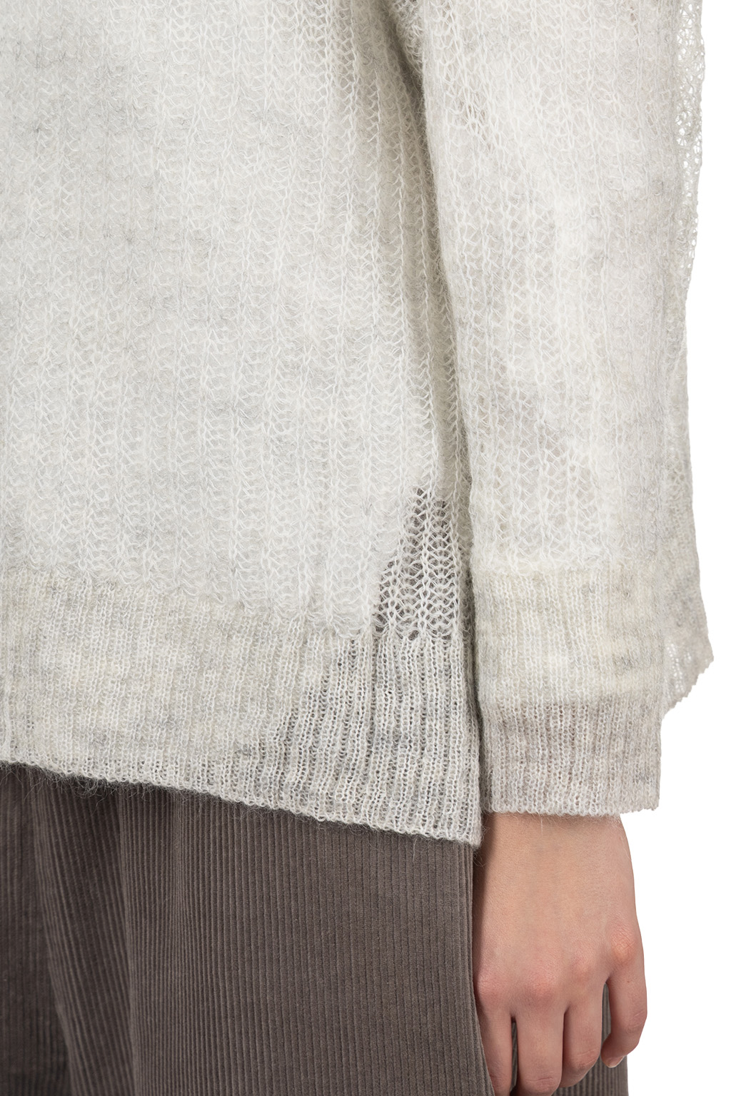 NARU  - Fluff Puff Boatneck Knit - Oatmeal
