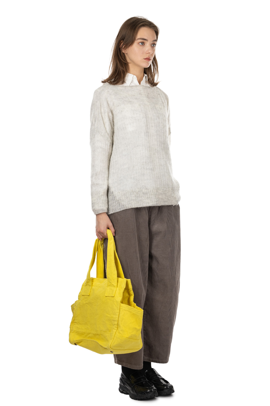 NARU  - Fluff Puff Boatneck Knit - Oatmeal