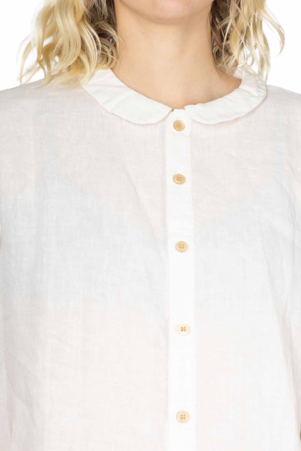 NARU  - French Linen Blouse - White