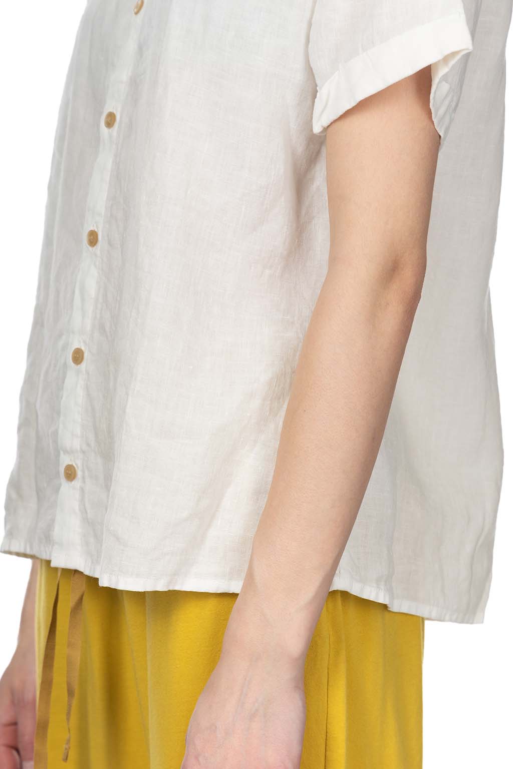 NARU  - French Linen Blouse - White