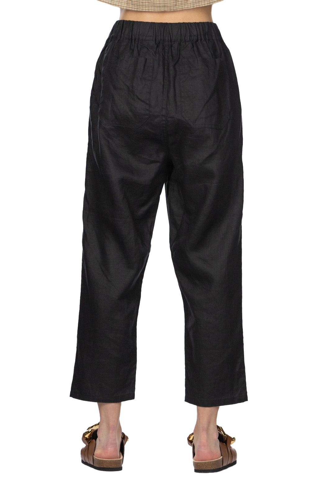 NARU  - French Linen Cozy Pants - Black