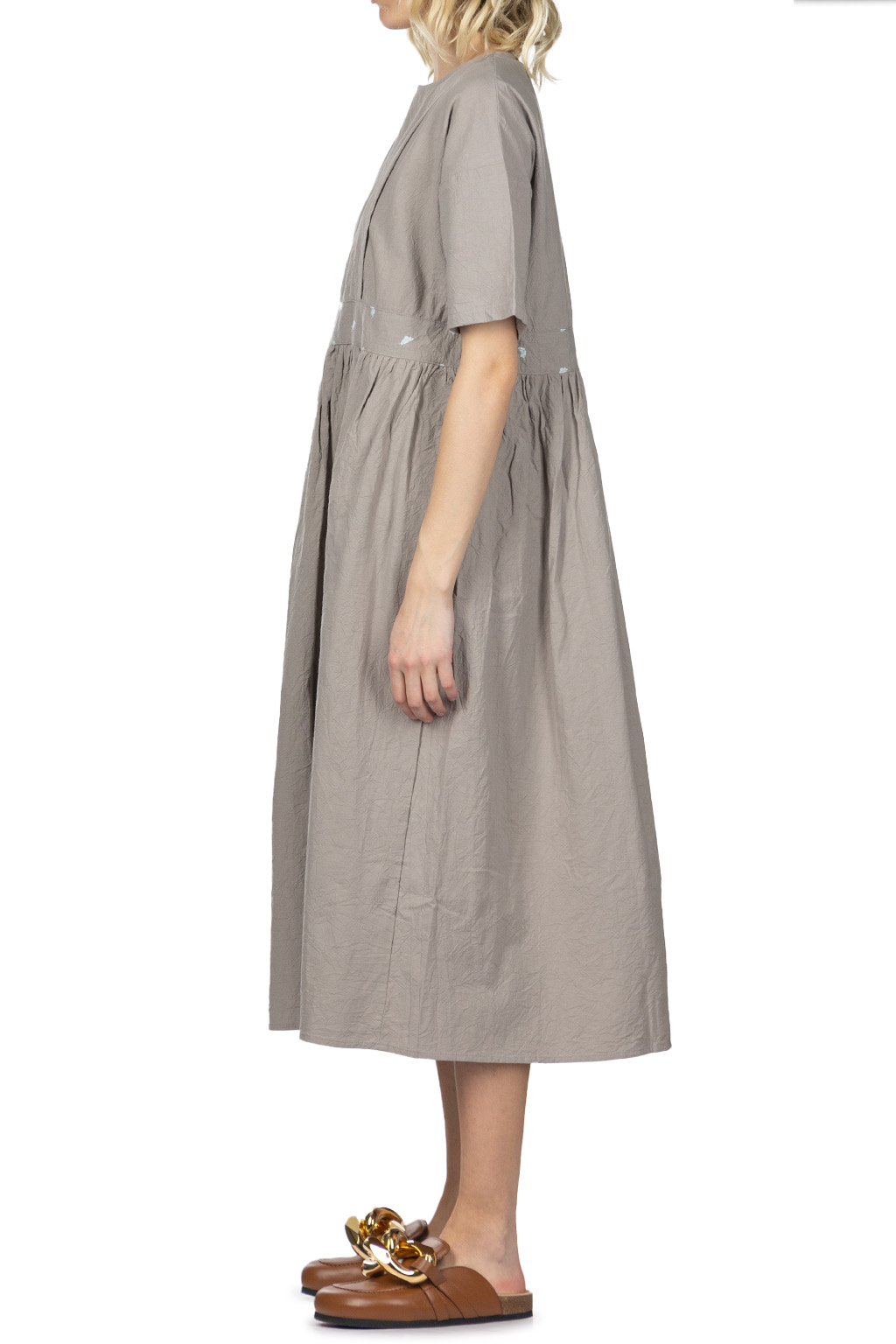 NARU  - French Linen Dress - Charcoal 