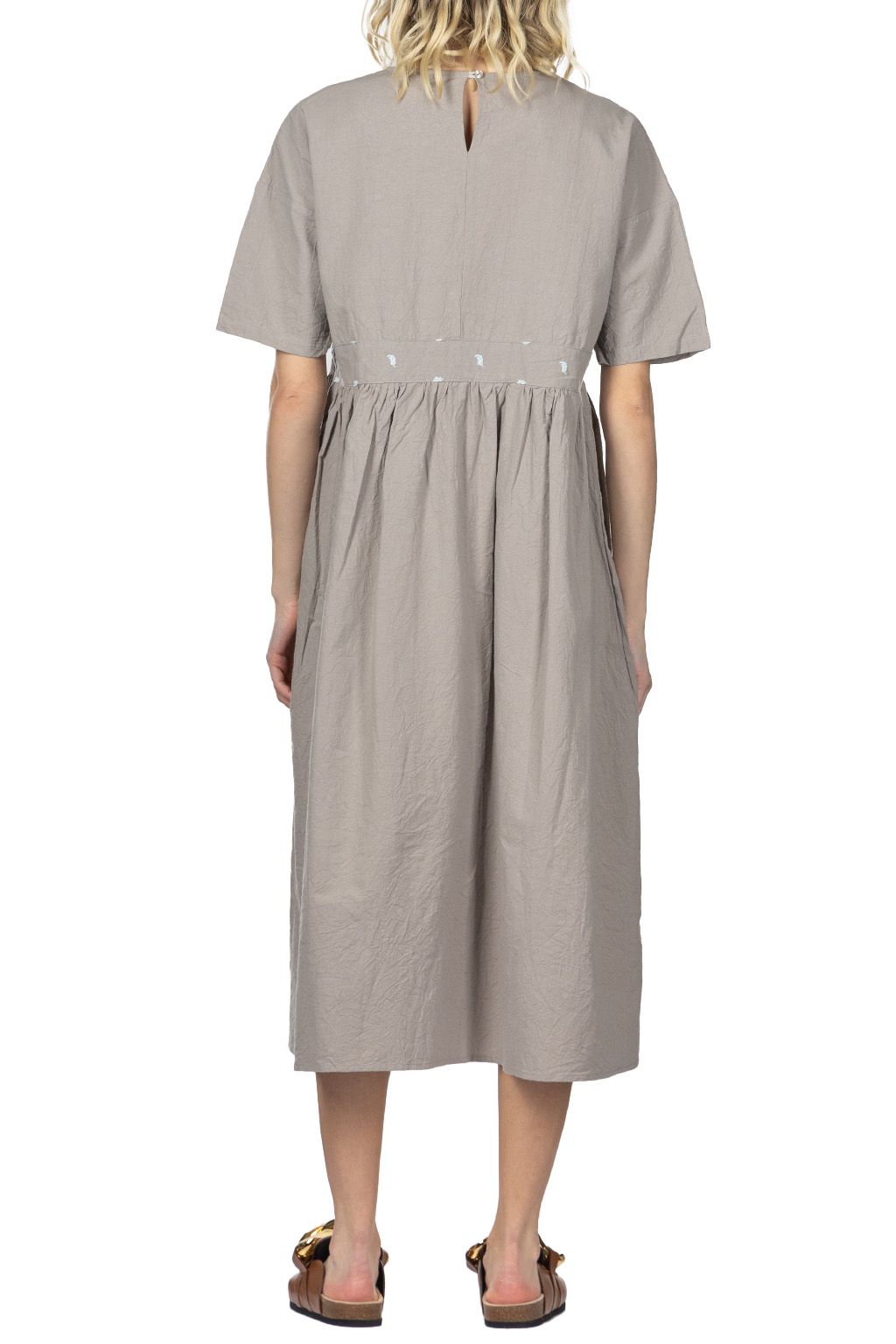NARU  - French Linen Dress - Charcoal 
