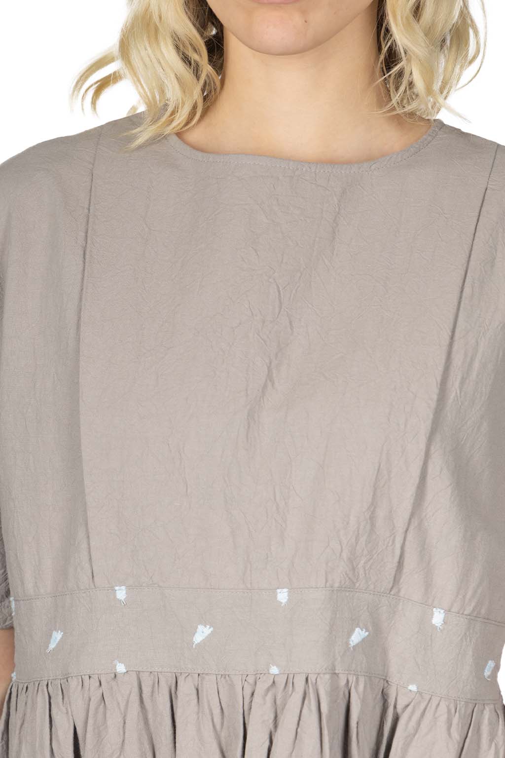 NARU  - French Linen Dress - Charcoal 