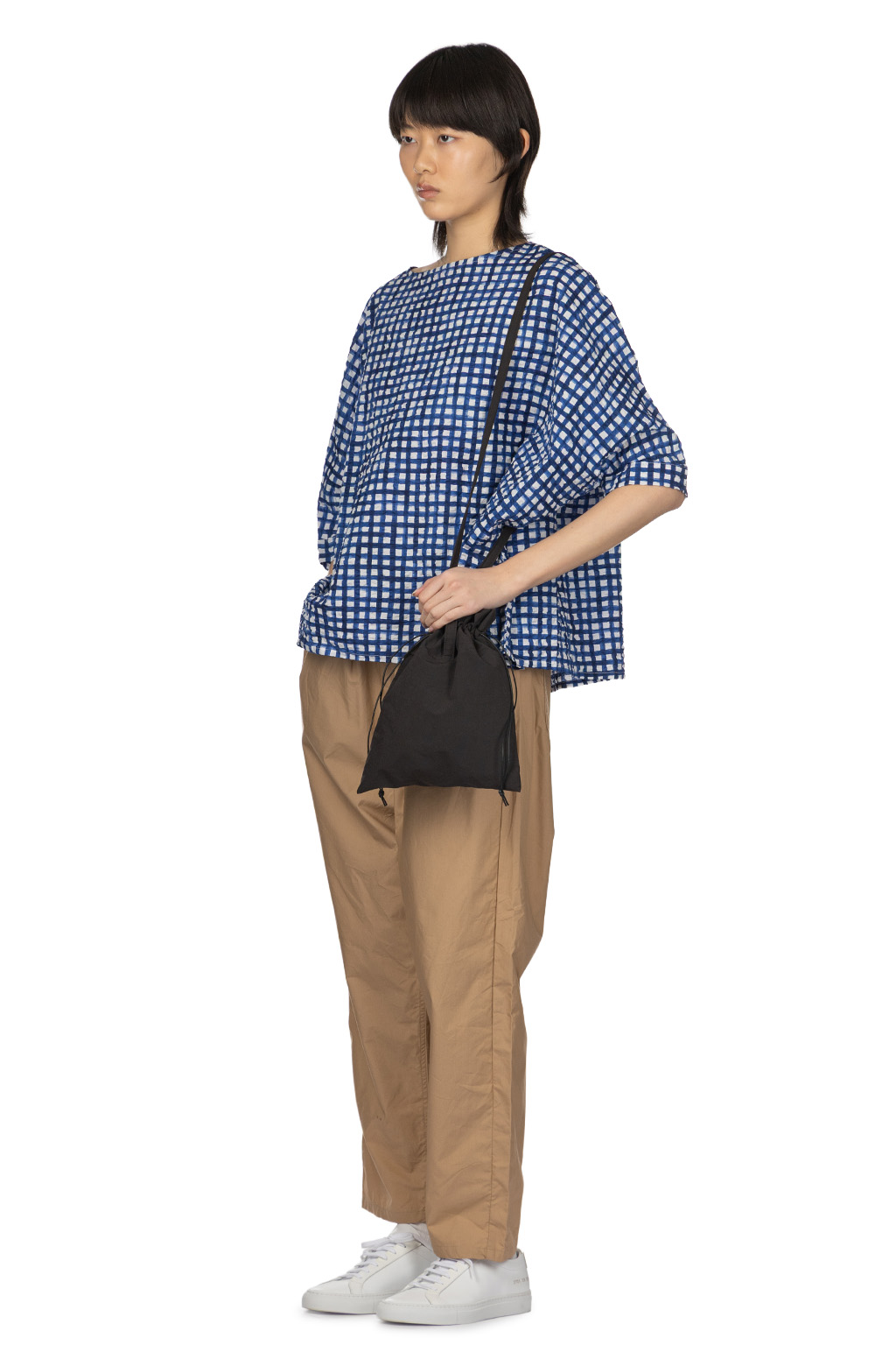 NARU  - Lone Ripple Check Shirt - Blue
