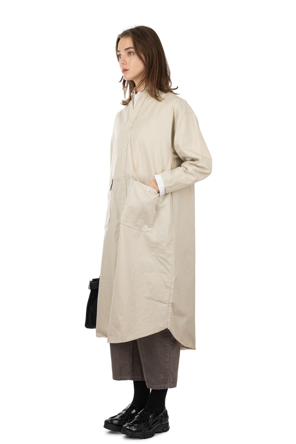 NARU  - Oxford Pocket Dress - Grege