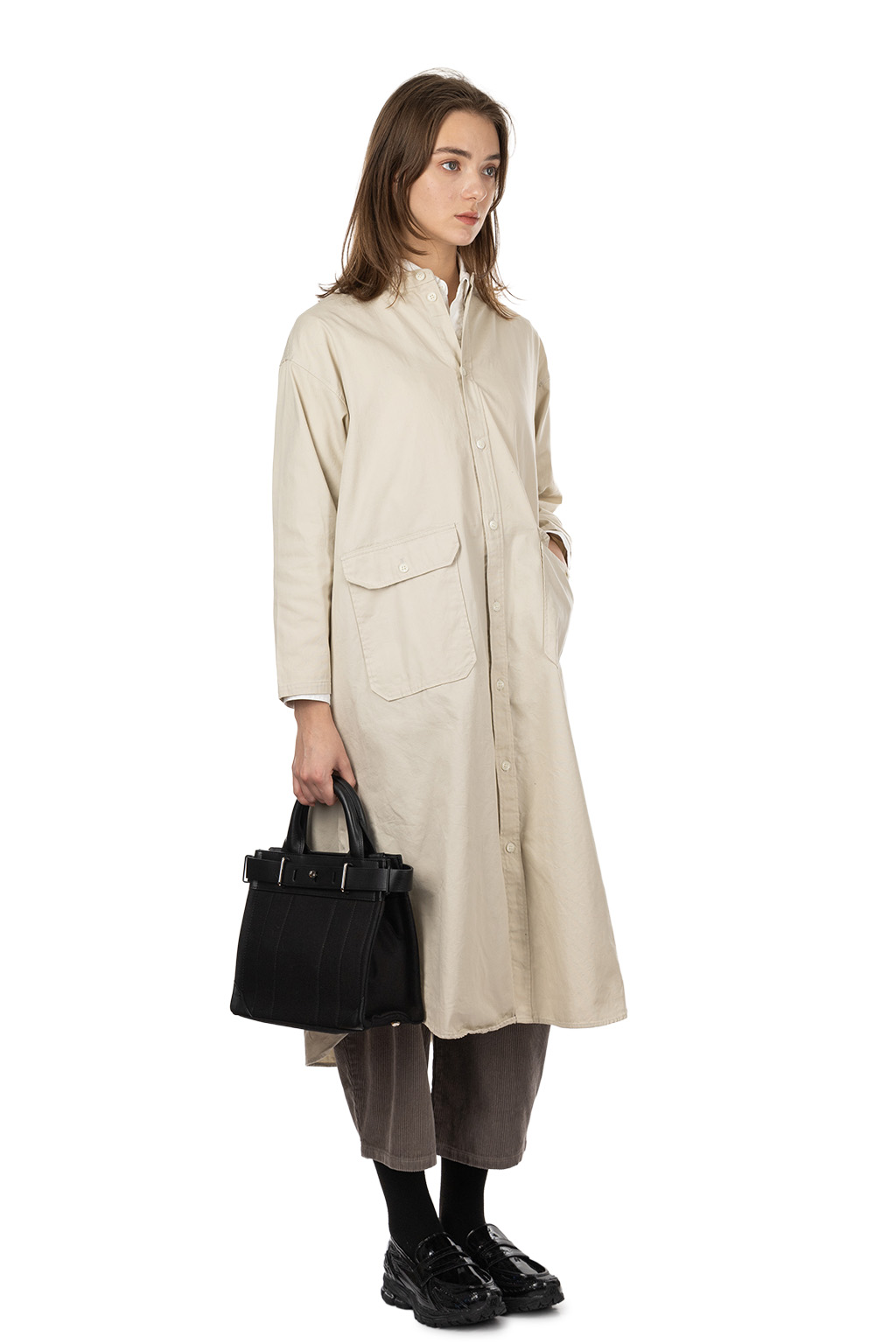 NARU  - Oxford Pocket Dress - Grege