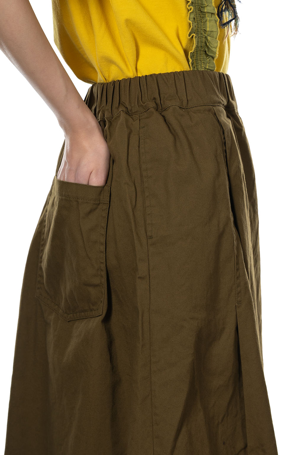 NARU  - Oxford Tyrol Skirt - Khaki